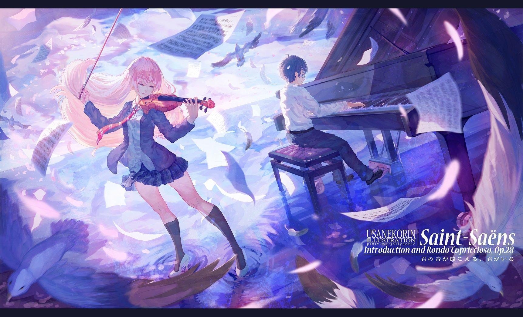 1730x1050 Your Lie In April HD Wallpaper, Desktop