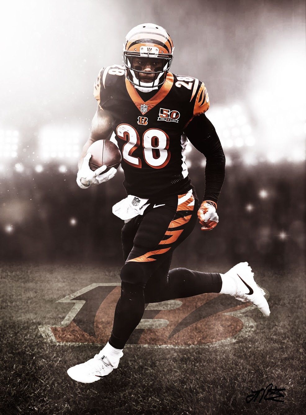 990x1340 Joe Mixon Design, Phone