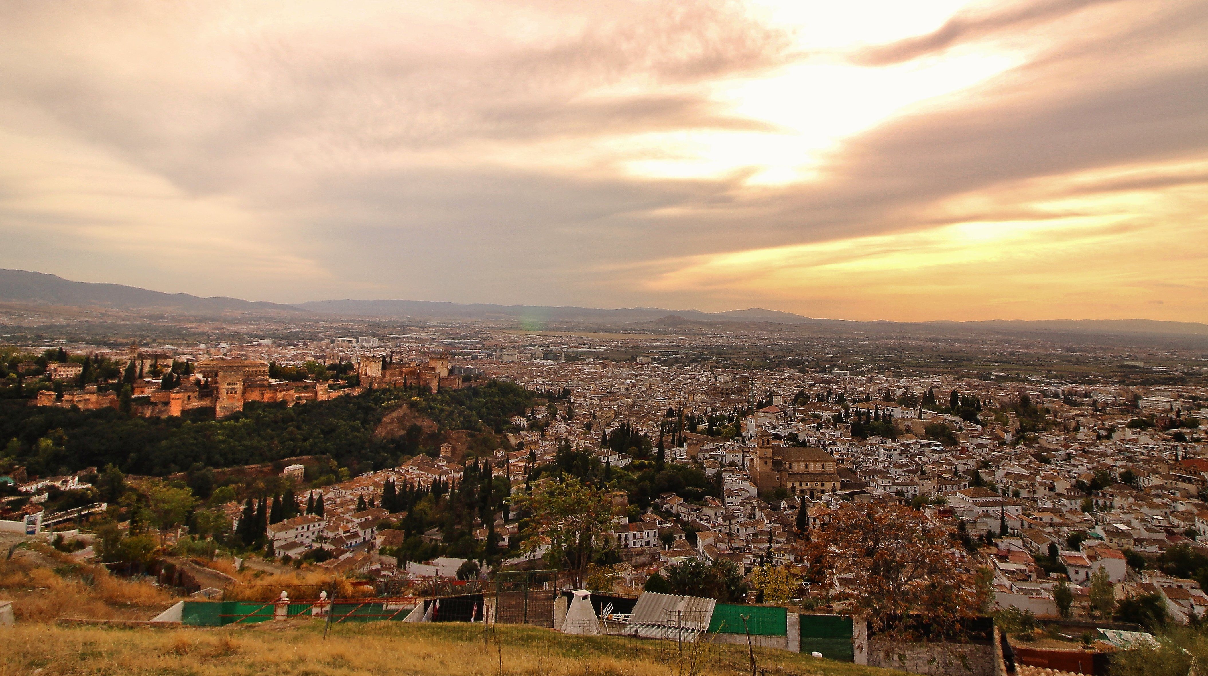 4220x2360 Wallpaper, Granada, andalucia, Spain, erasmus, sunset, cloudy, Desktop