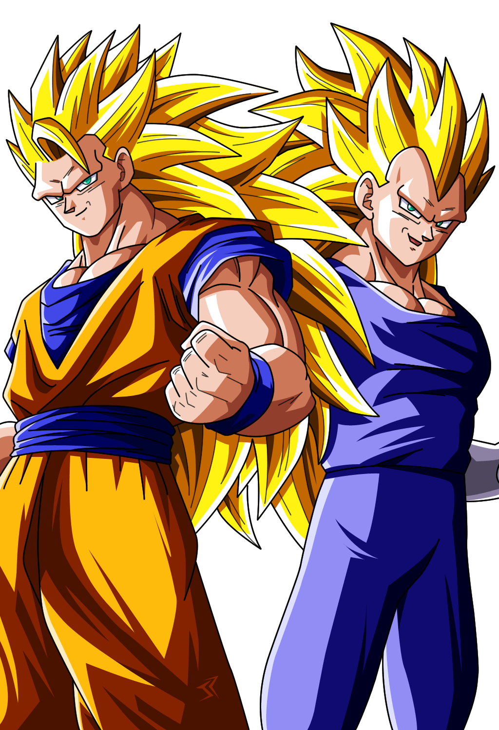 1030x1500 Goku Ssj3 And Vegeta Ssj3 To Colors By JonathanPiccini JP, Phone