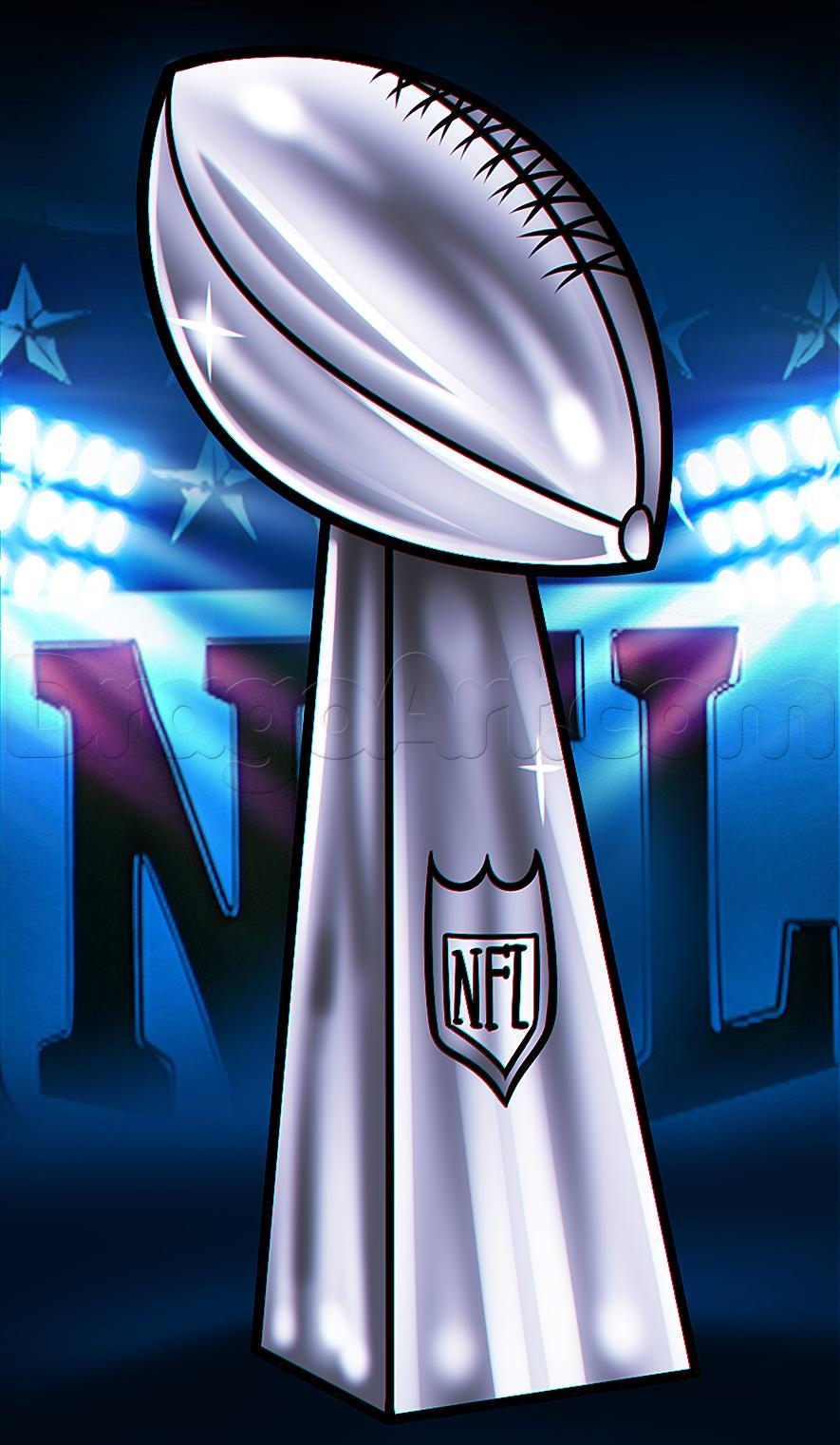 890x1530 Super Bowl Drawing Lesson, Vince Lombardi Trophy, Step, Phone