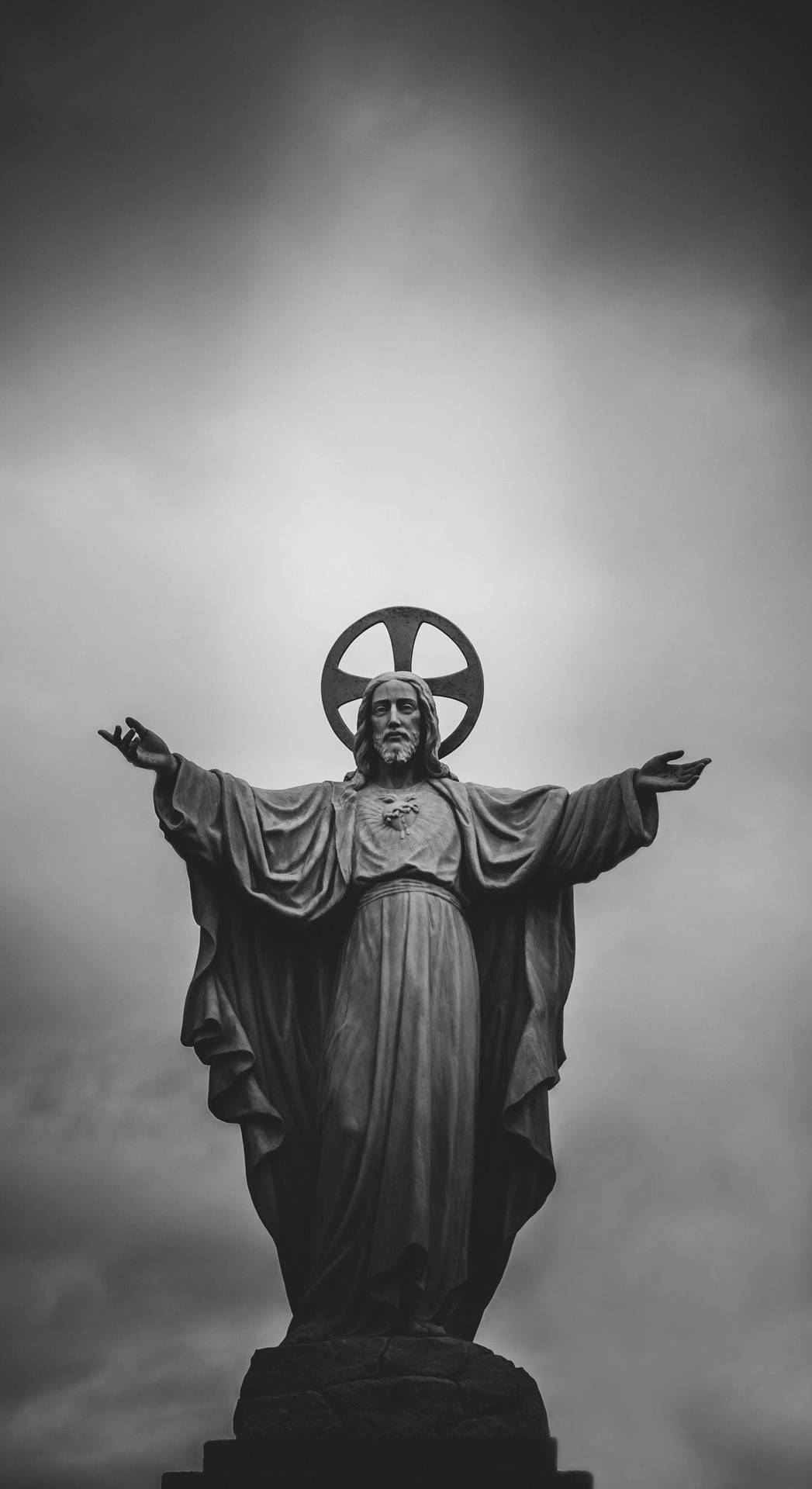 1050x1920 Download Proclamation Statue Of Jesus 4K iPhone Wallpaper, Phone