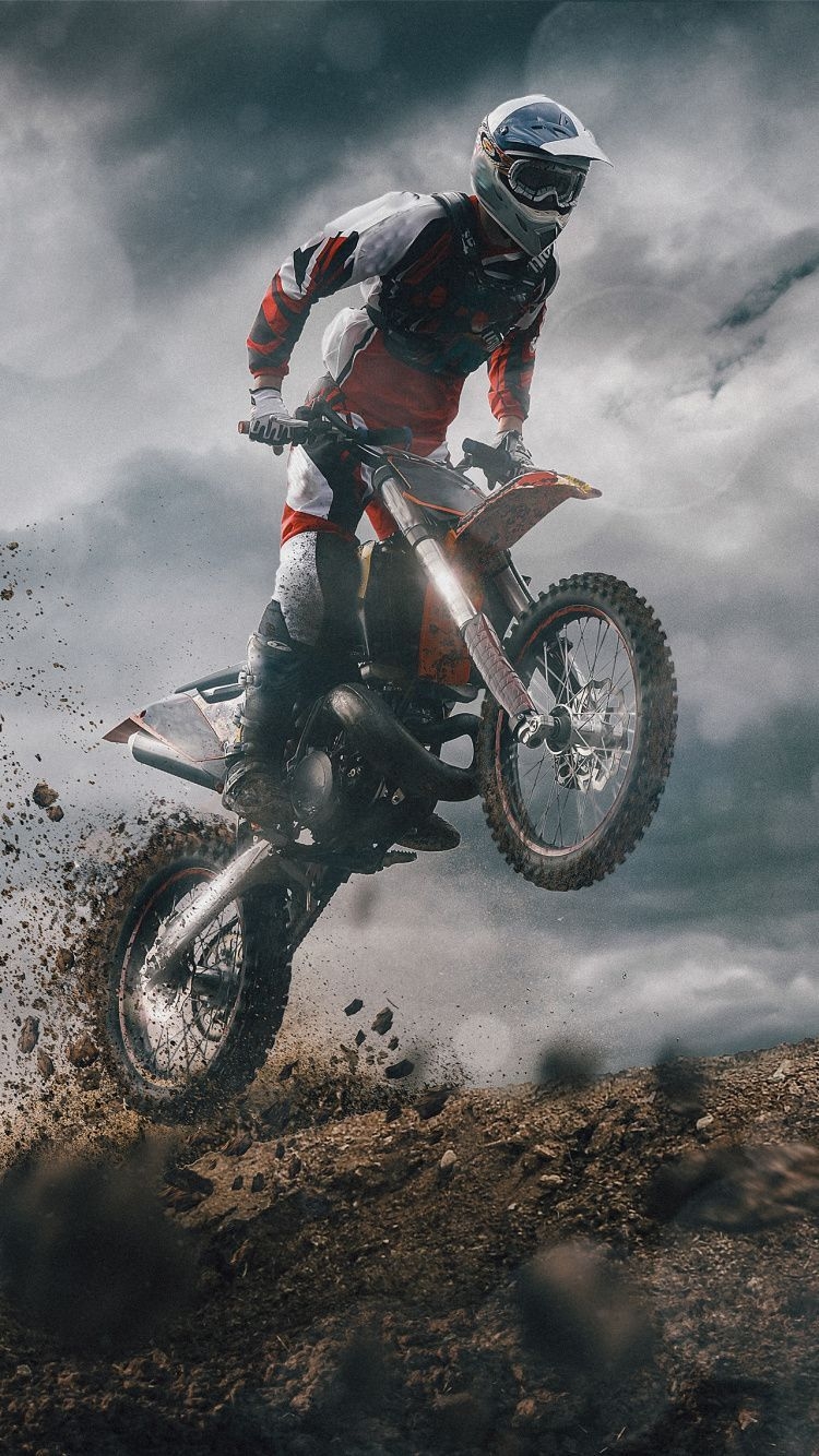 750x1340 ultra HD motocross wallpaper HD. Ktm dirt bikes, Moto wallpaper, Enduro motorcycle, Phone