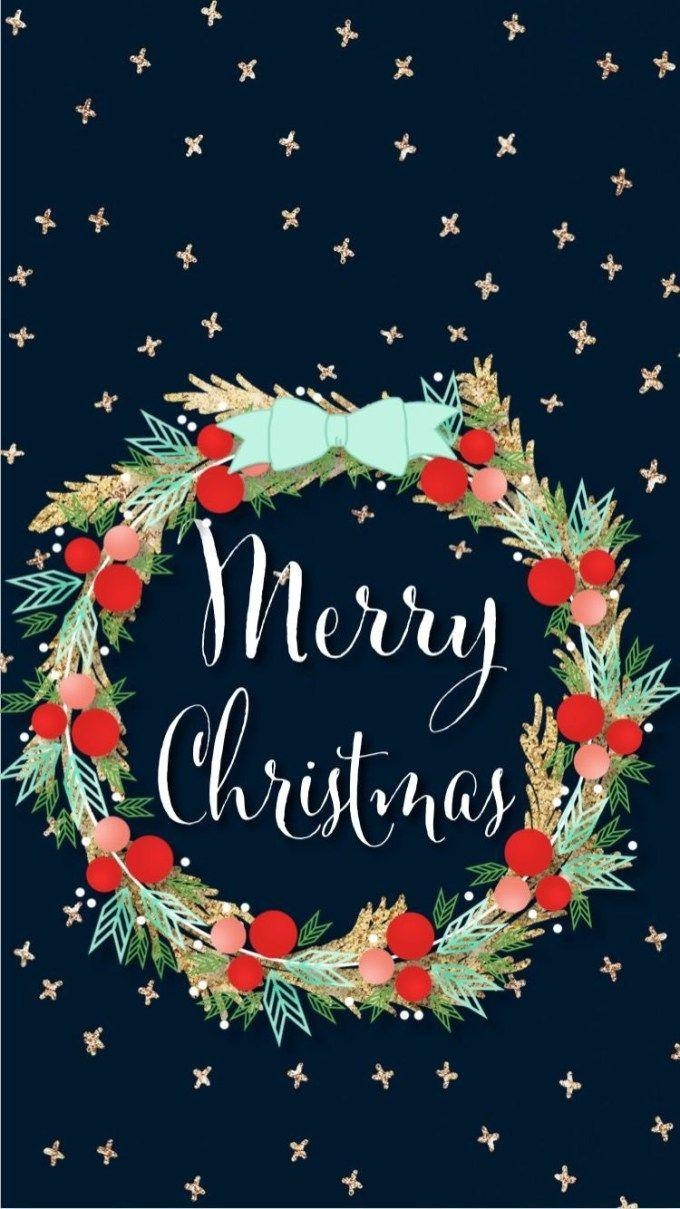 680x1210 クリスマスクリスマスリース＆Merry Christmas. Christmas phone wallpaper, Wallpaper iphone christmas, Christmas wallpaper hd, Phone