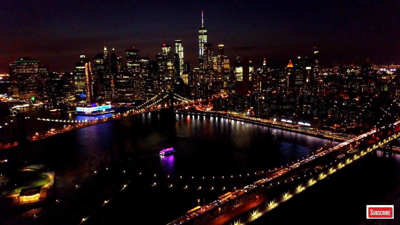 1280x720 4K New York City Night Wallpaper Free 4K New York City Night Background, Desktop