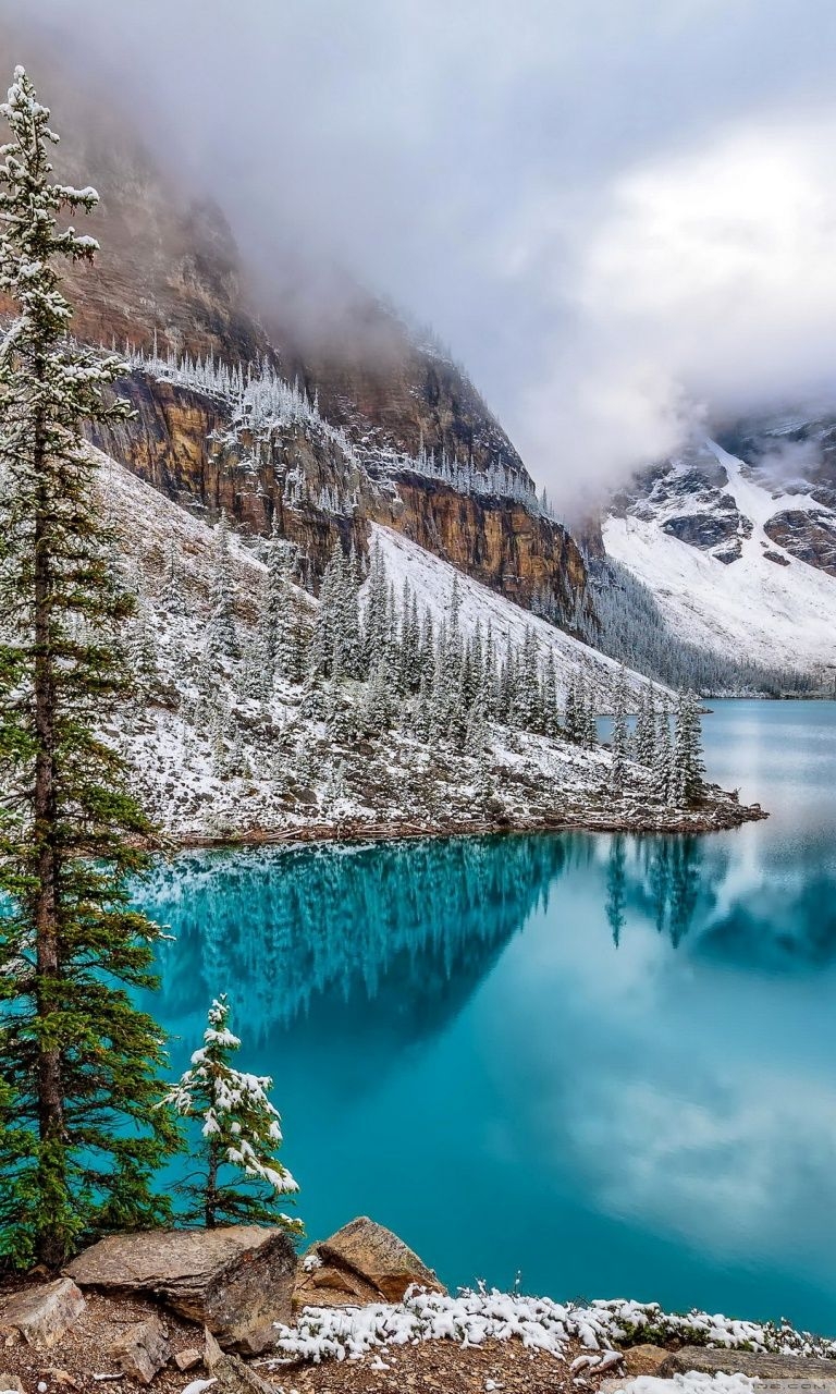 770x1280 Moraine Lake, Banff National Park, Canada Ultra HD Desktop Background Wallpaper for 4K UHD TV, Multi Display, Dual Monitor, Tablet, Phone