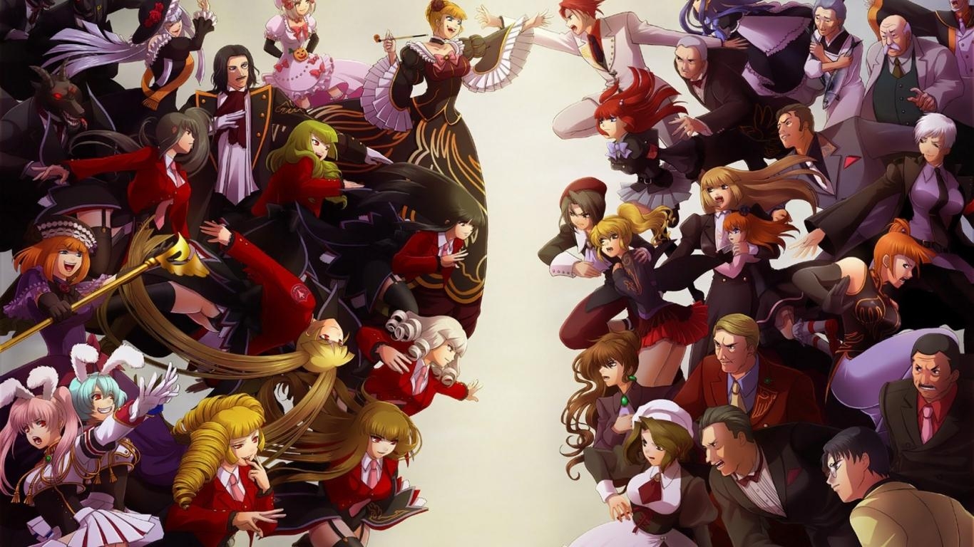 1370x770 Free download anime characters all together wallpaper all anime, Desktop