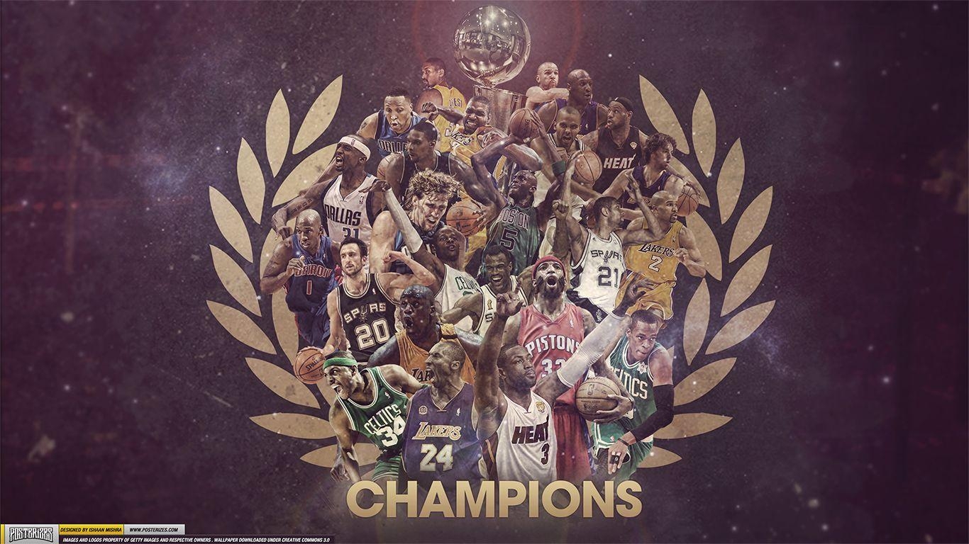 1370x770 NBA Champions Wallpaper. Wood grain. Nba champions, Desktop