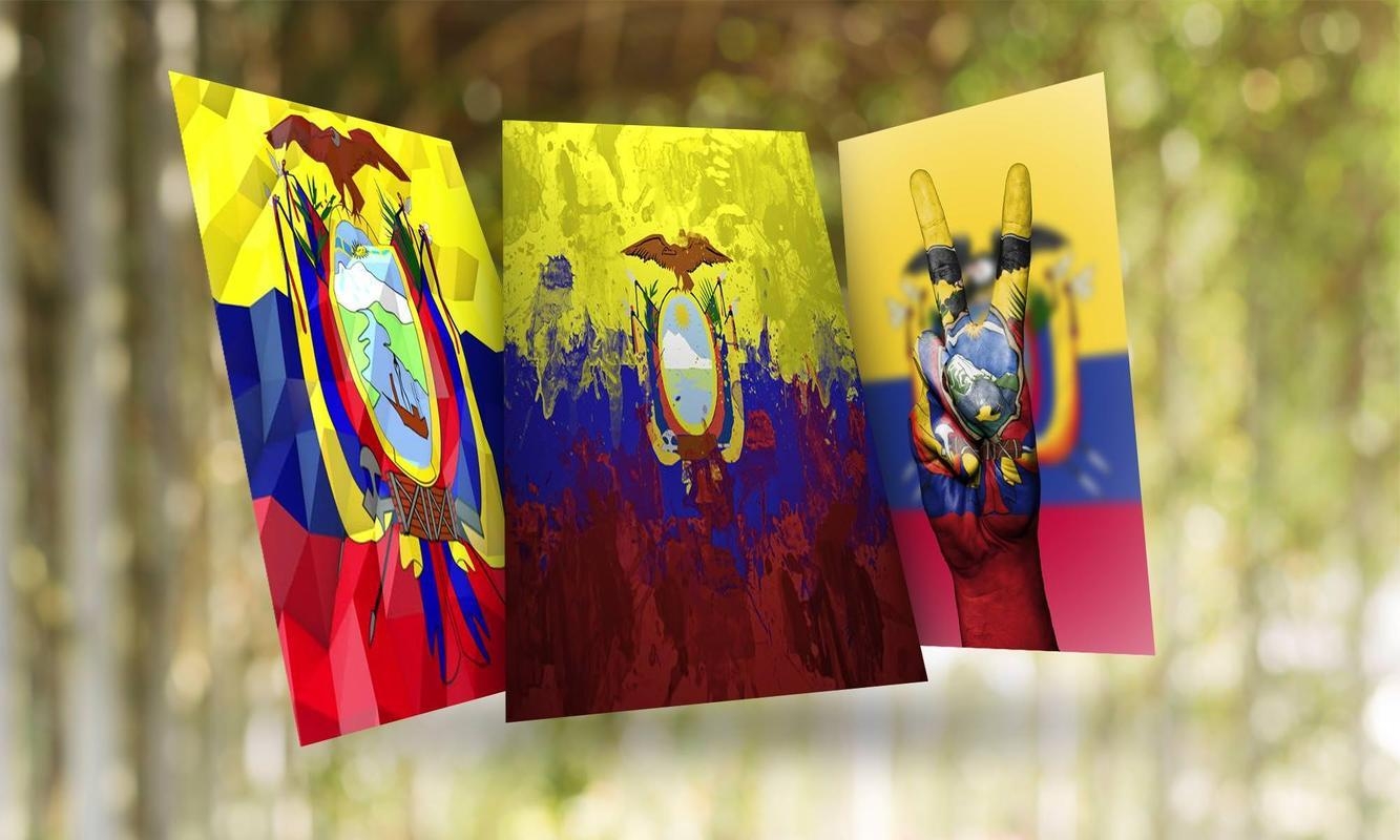 1340x800 Ecuador Flag Wallpaper for Android, Desktop