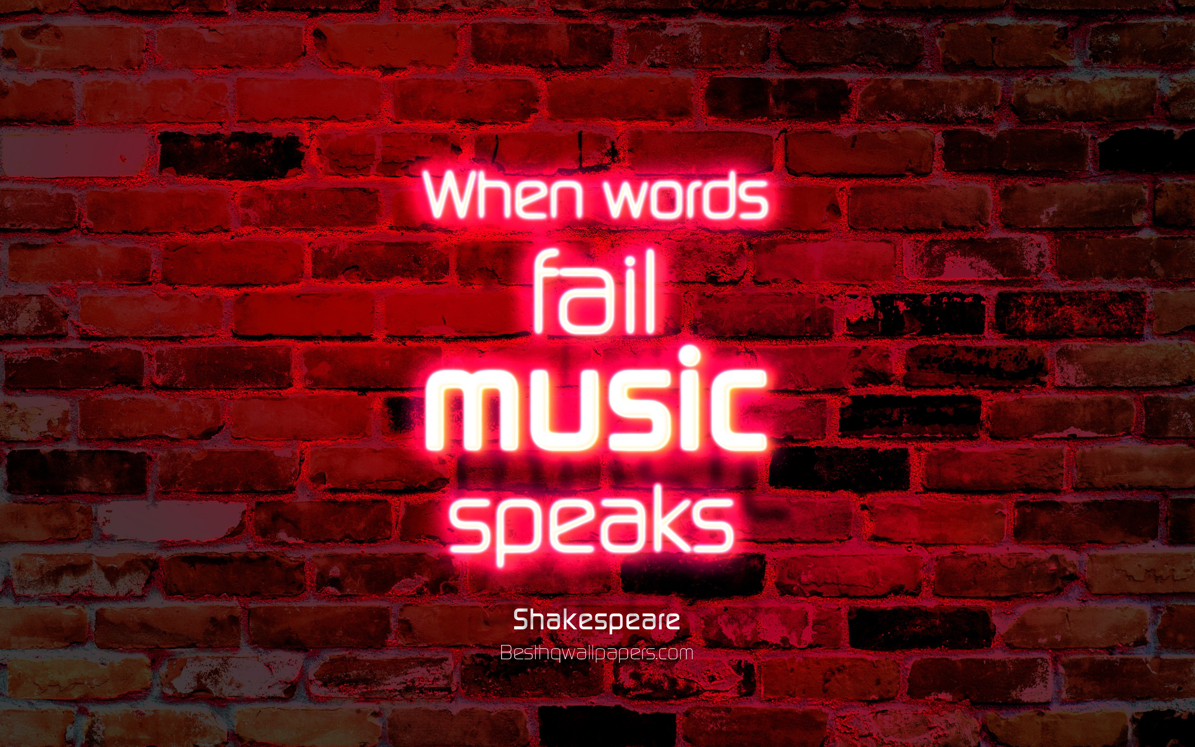 3840x2400 Free download Download wallpaper When words fail Music speaks 4k purple brick [] for your Desktop, Mobile & Tablet. Explore 4K Shakespeare WallpaperK Wallpaper, 4K Wallpaper, Wallpaper 4K, Desktop