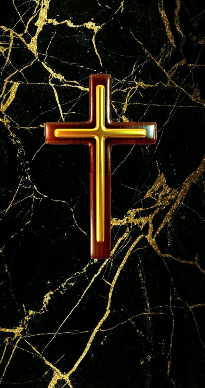 720x1360 Small gold cross on gold marble iPhone wallpaper. Gold wallpaper, Phone