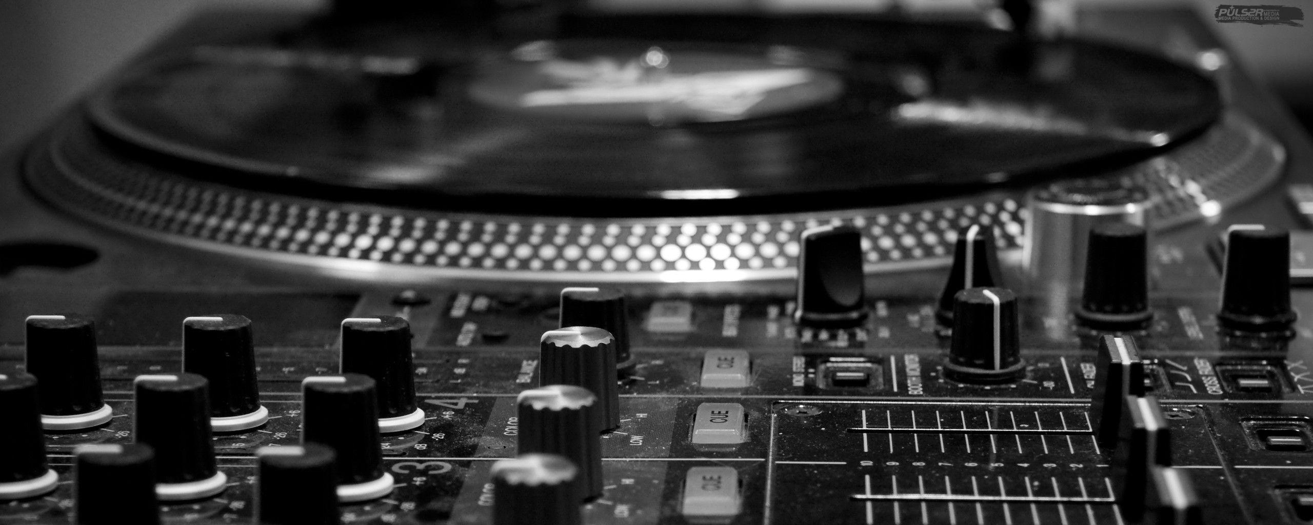 2560x1030 DJ Turntable Wallpaper HD Turntable HD Wallpaper. High Quality, Dual Screen