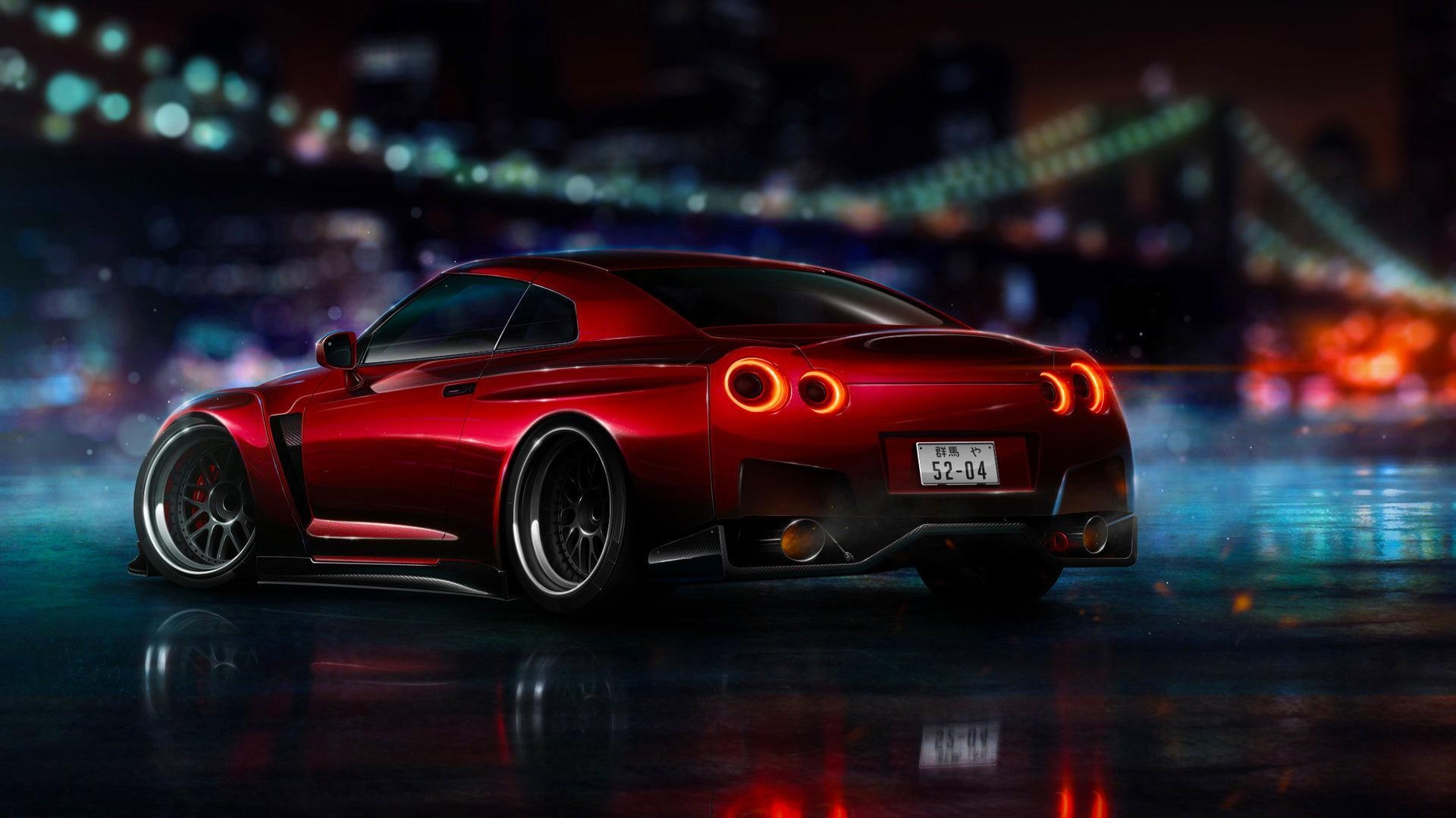 1920x1080 Red Neon Car Wallpaper Free Red Neon Car Background, Desktop