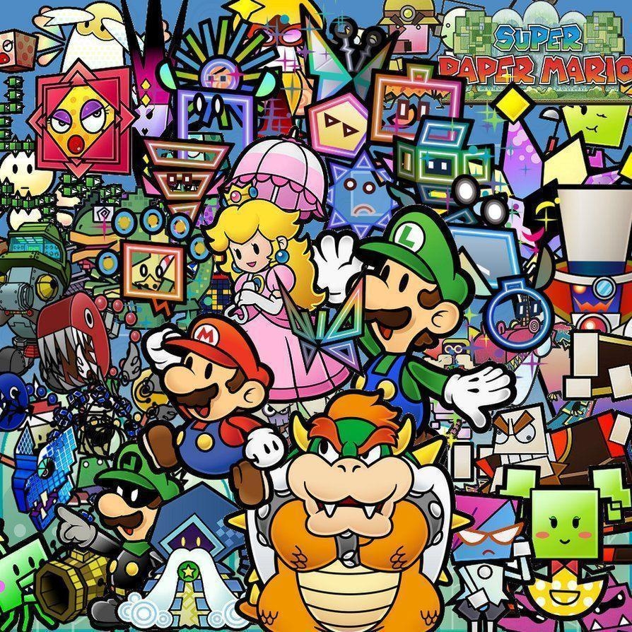 900x900 Paper Mario Wallpaper, Phone