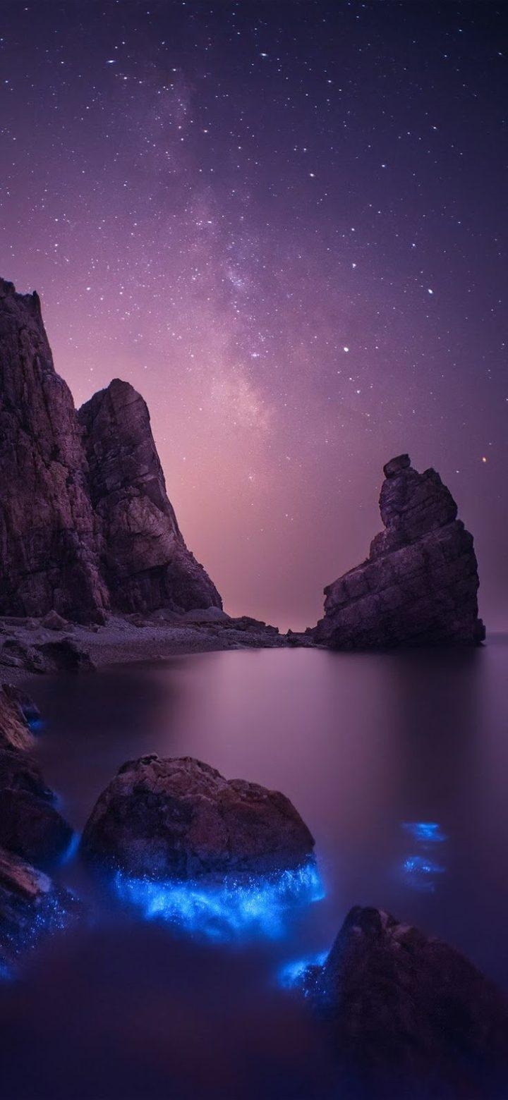 720x1560 Beautiful starry night #wallpaper #iphone #android #background, Phone