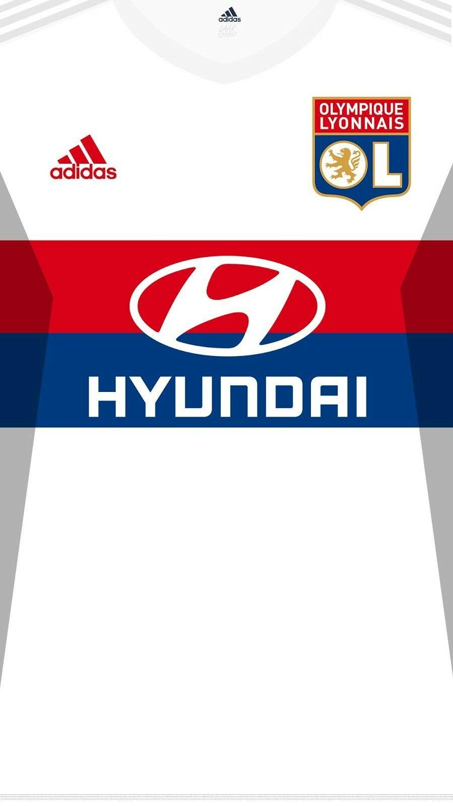 900x1600 Lyon 17 18 Kit Home. Football. Lyon, Football Kits, Phone