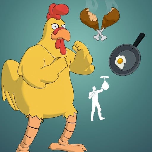 520x520 The Giant Chicken Fortnite wallpaper, Phone