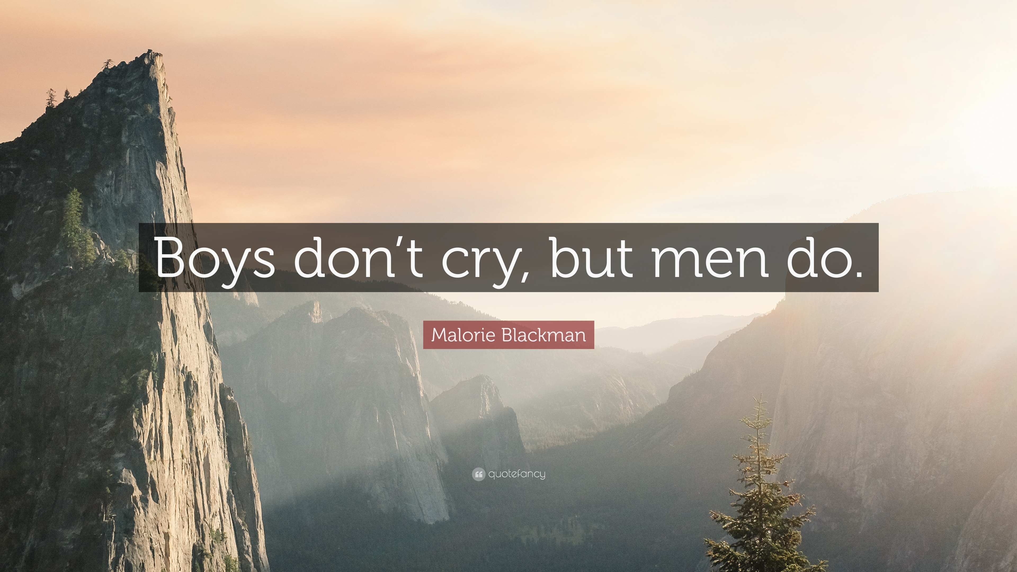 3840x2160 Malorie Blackman Quote: “Boys don't cry, but men do.”, Desktop