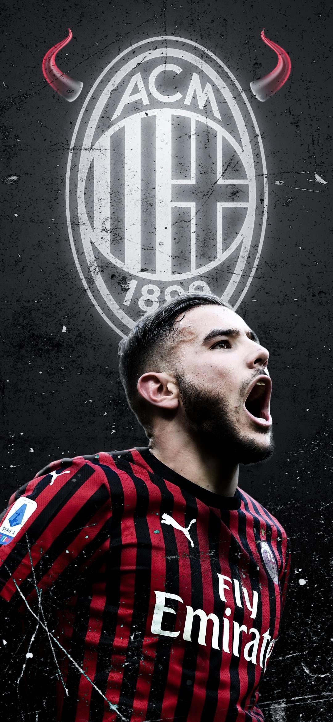 1080x2340 Theo Hernandez QHD Smartphone Wallpaper, Phone