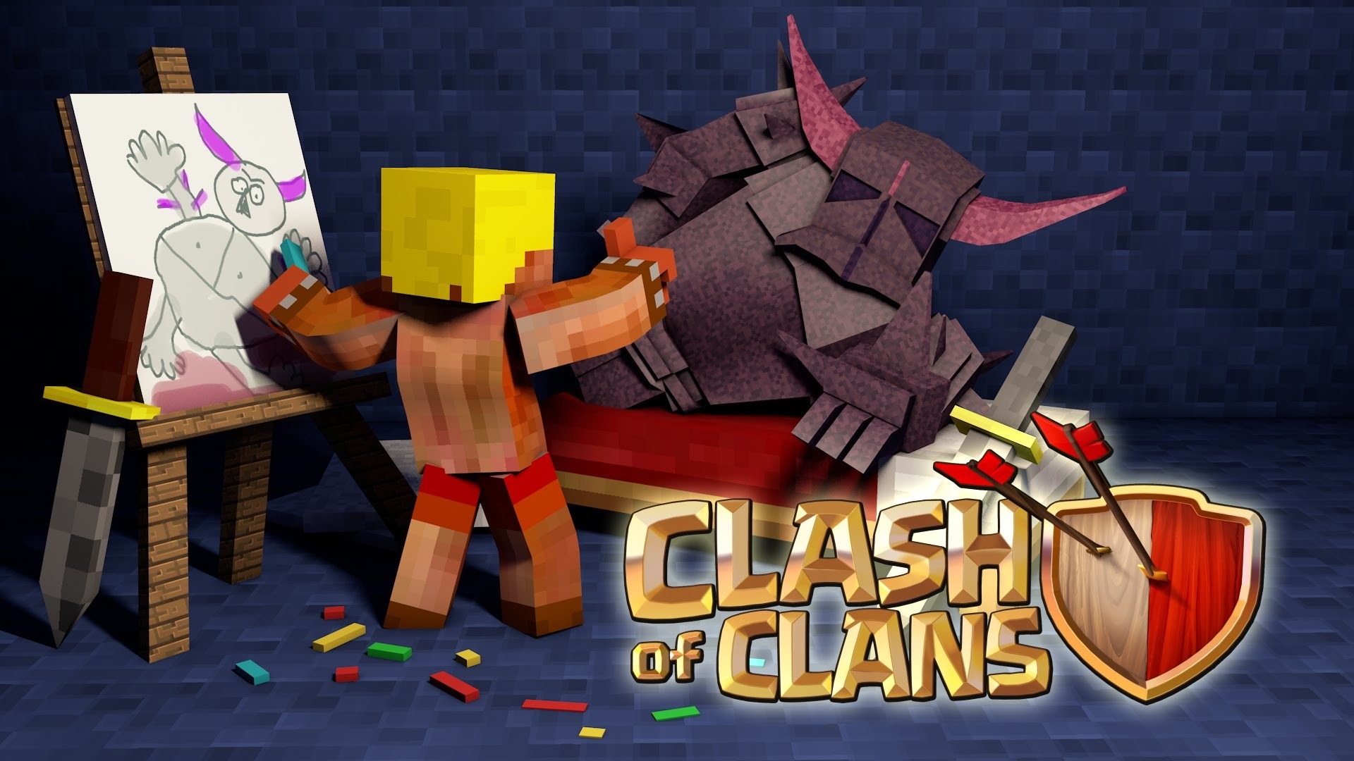 1920x1080 Clash of Clans Barbarian Wallpaper, Desktop