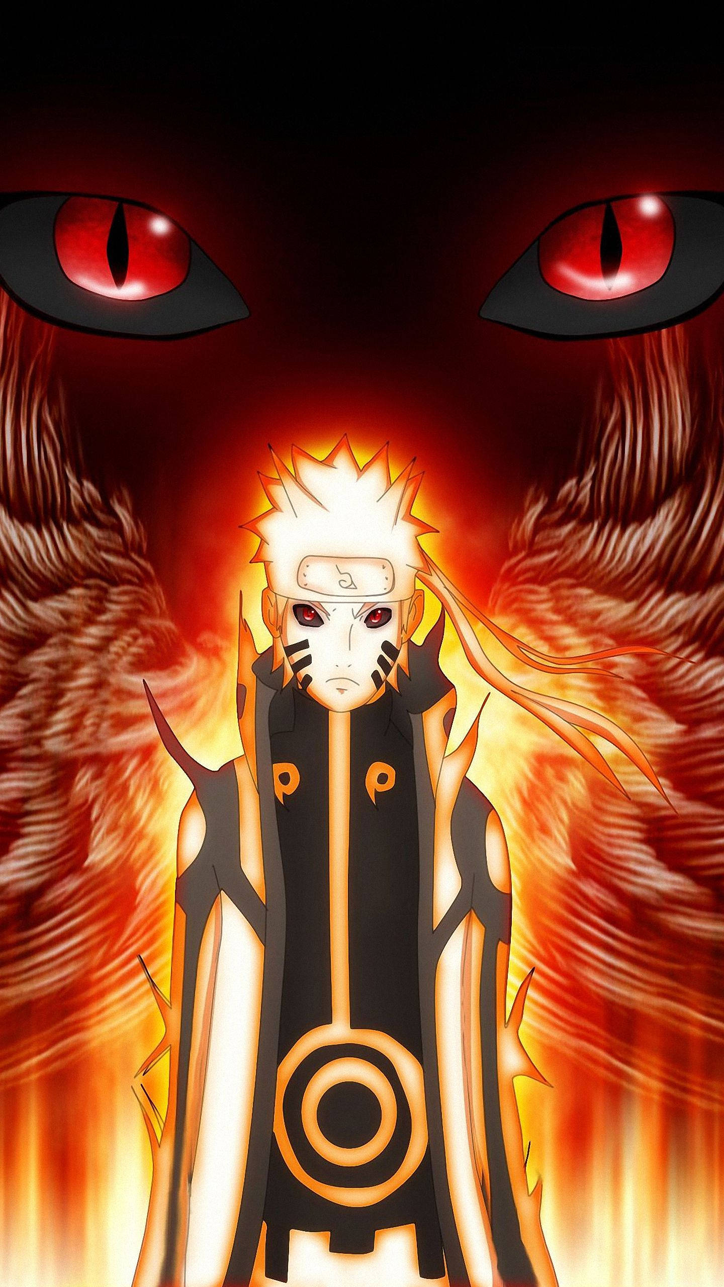 1440x2560 Download Cool Naruto Kurama Mode Wallpaper, Phone