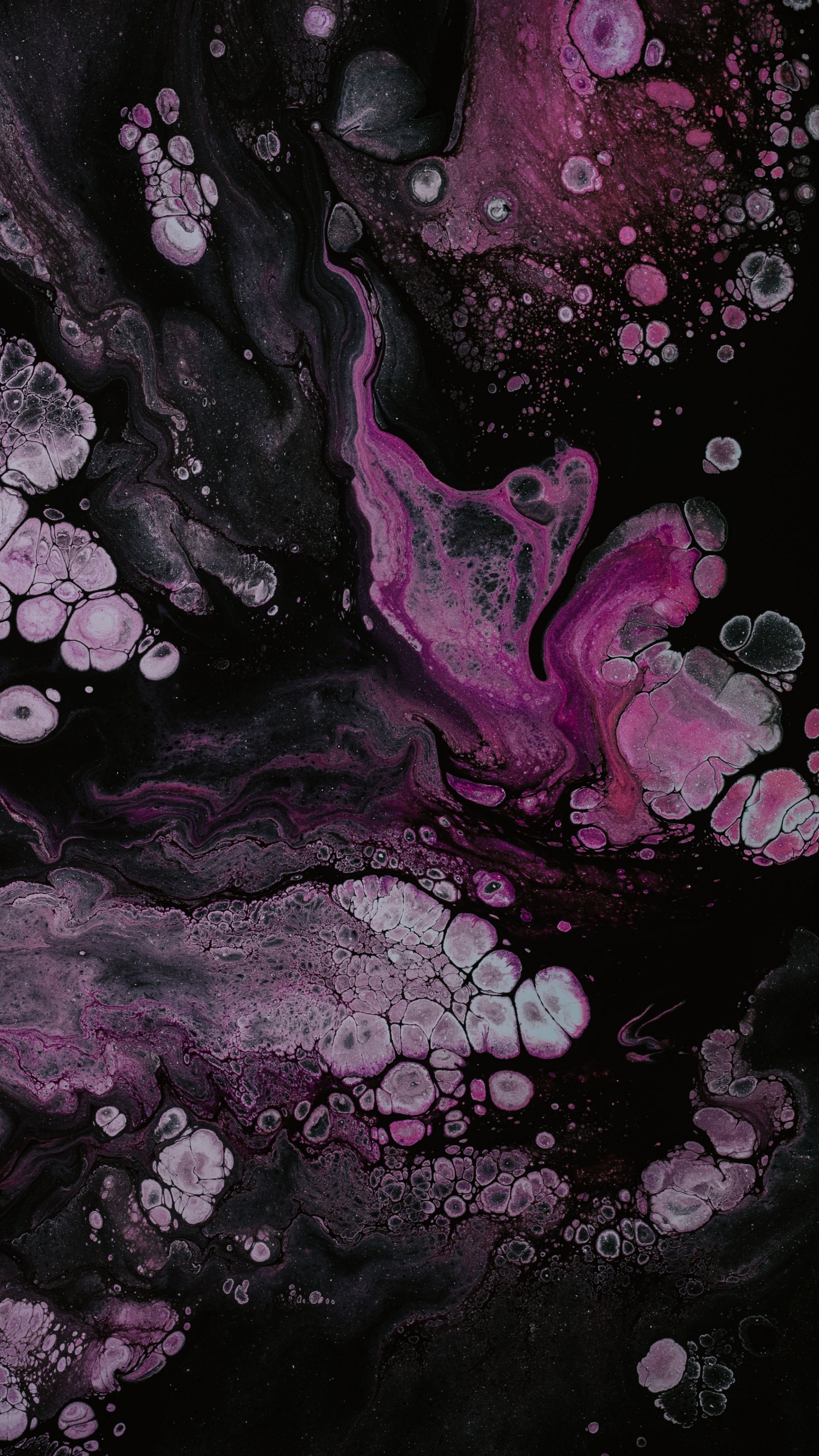 2160x3840 Pink Purple Spots, Abstraction, Art Wallpaper, Phone