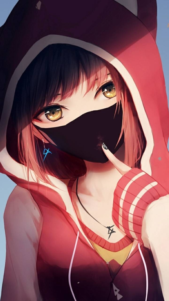 720x1280 Anime Girl In Hood wallpaper, Phone