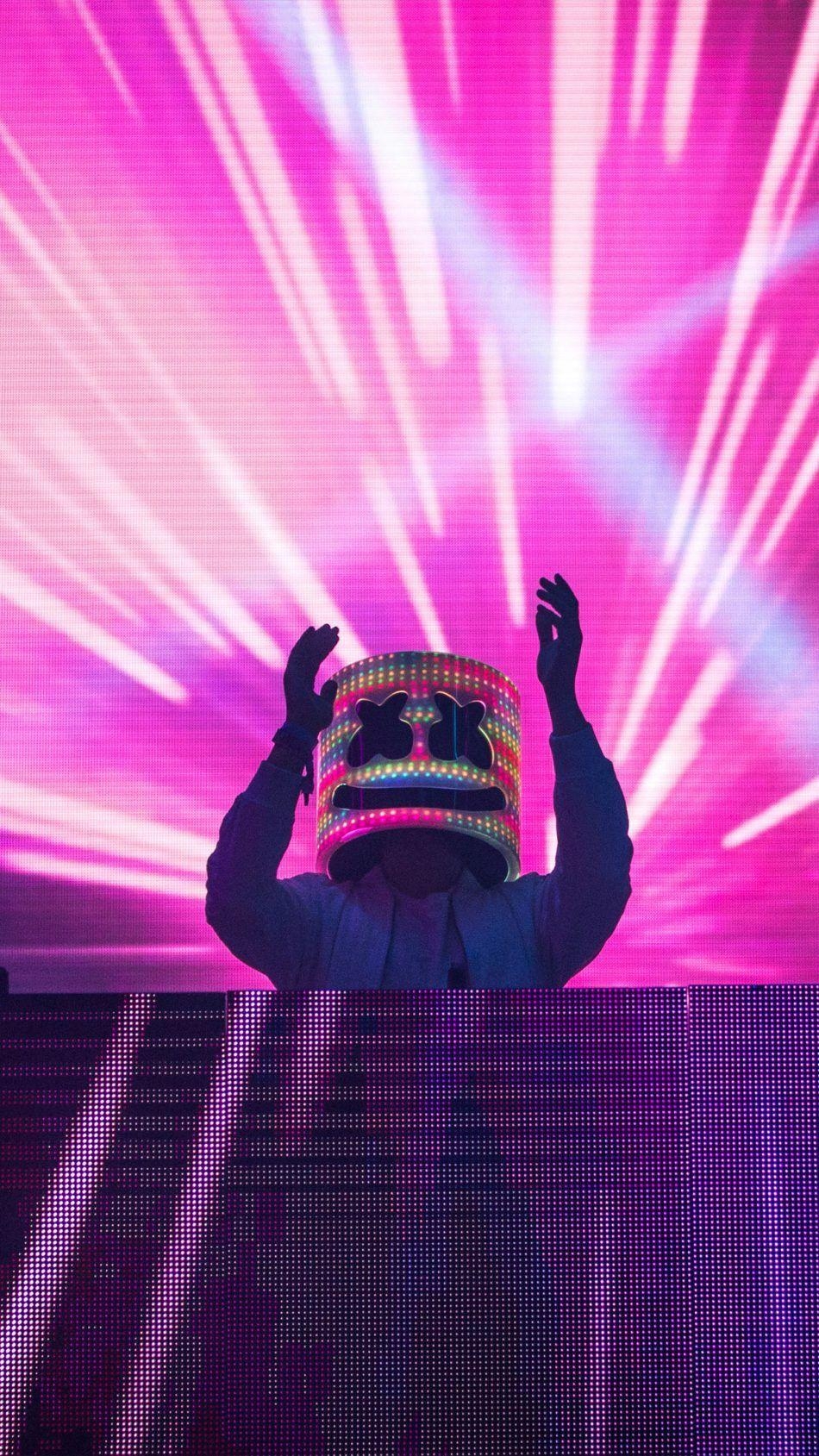 950x1690 Marshmello Neon Lights Live. Cool wallpaper for phones, Phone