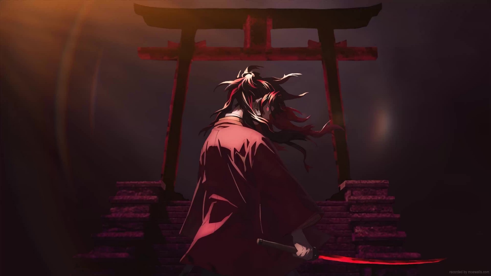 1920x1080 Yoriichi Tsugikuni Torii Gate Kimetsu No Yaiba Live Wallpaper, Desktop