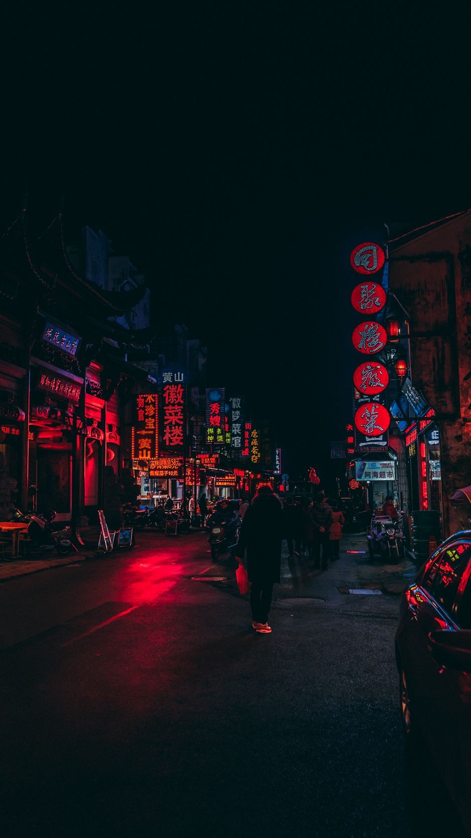 940x1670 Download Wallpaper  Street, Lighting, Lights, Signs, City, China Iphone 8 7 6s 6 For Parallax HD Background, Phone