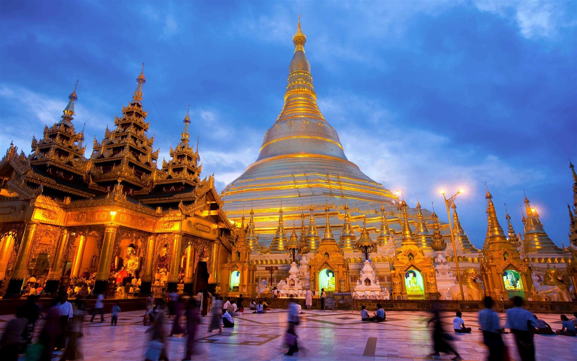 1920x1200 Myanmar: Shwedagon Pagoda Temple [1920 x 1200], Desktop