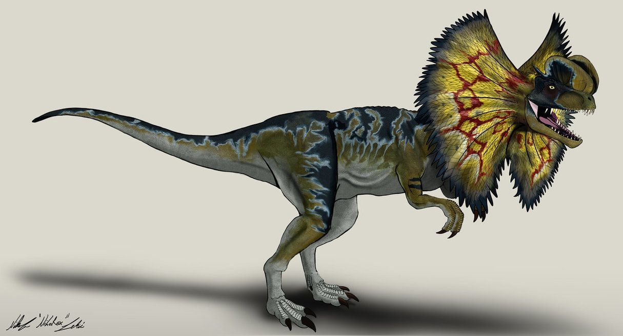 1220x660 Jurassic Park Dilophosaurus by NikoRex.com, Desktop