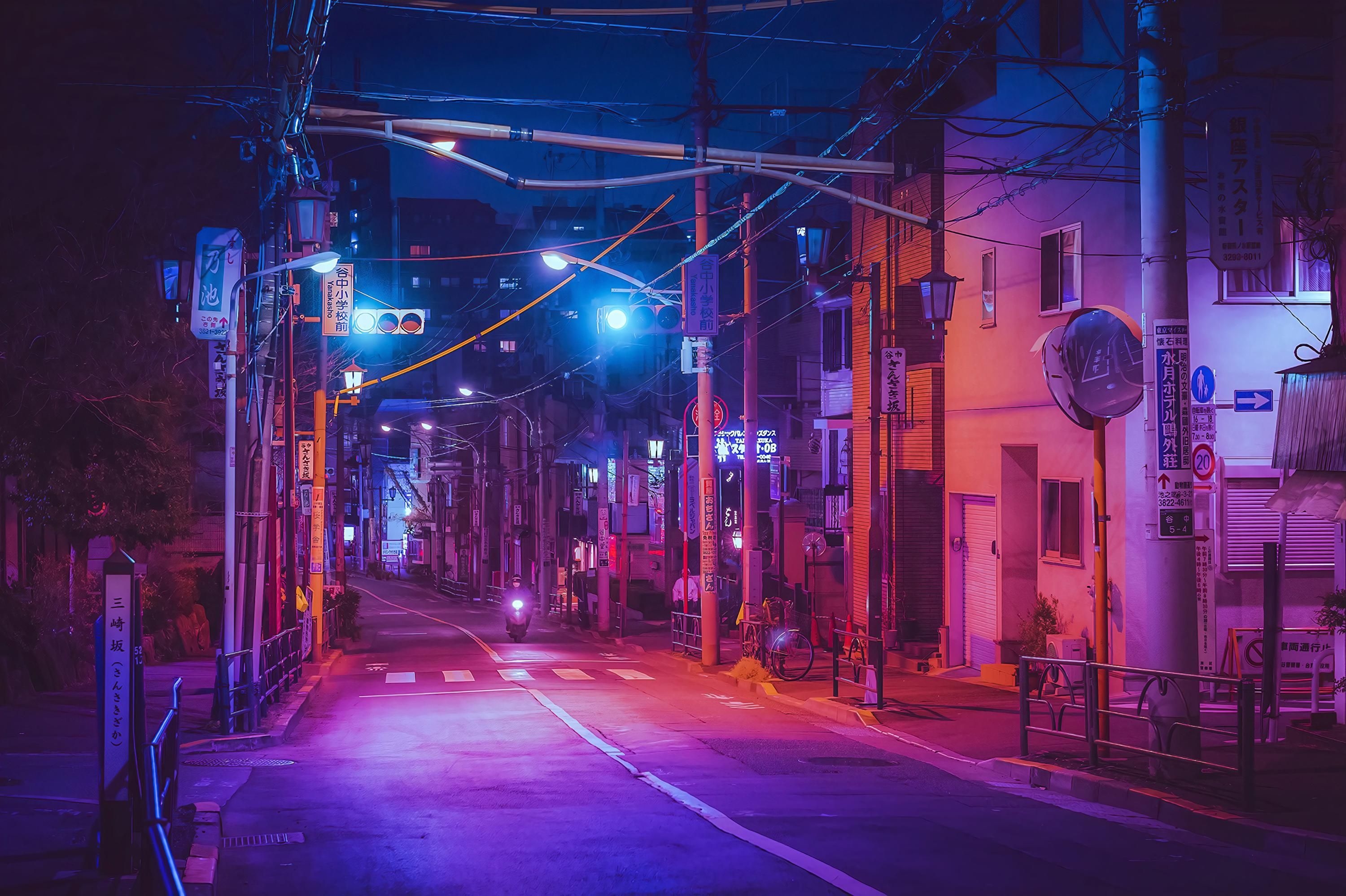 3000x2000 A Street In Japan []. Computer wallpaper desktop wallpaper, Night photo, Aesthetic desktop wallpaper, Desktop