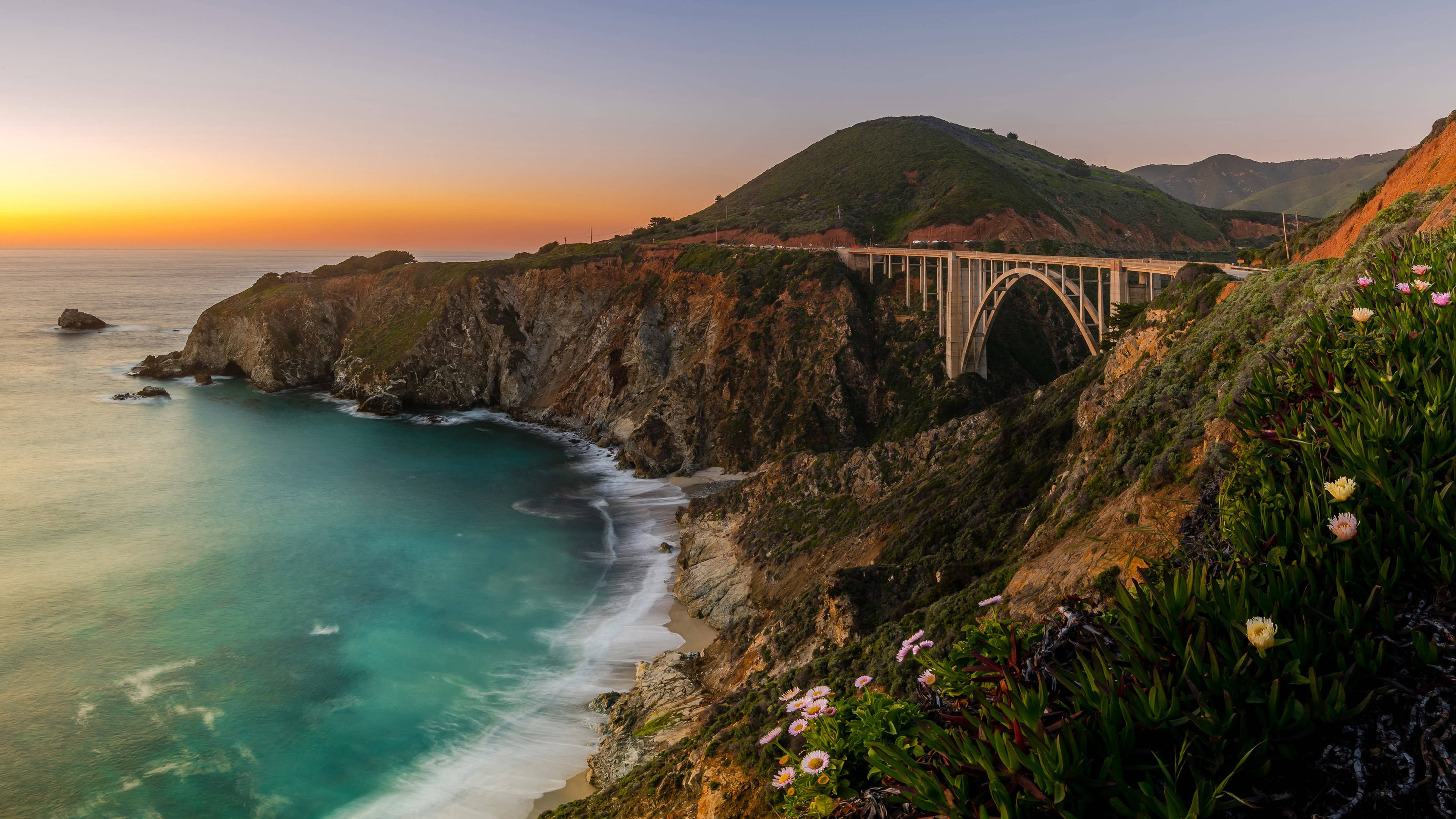 3840x2160 Bixby Bridge Monterey California United States UHD 4K Wallpaper, Desktop