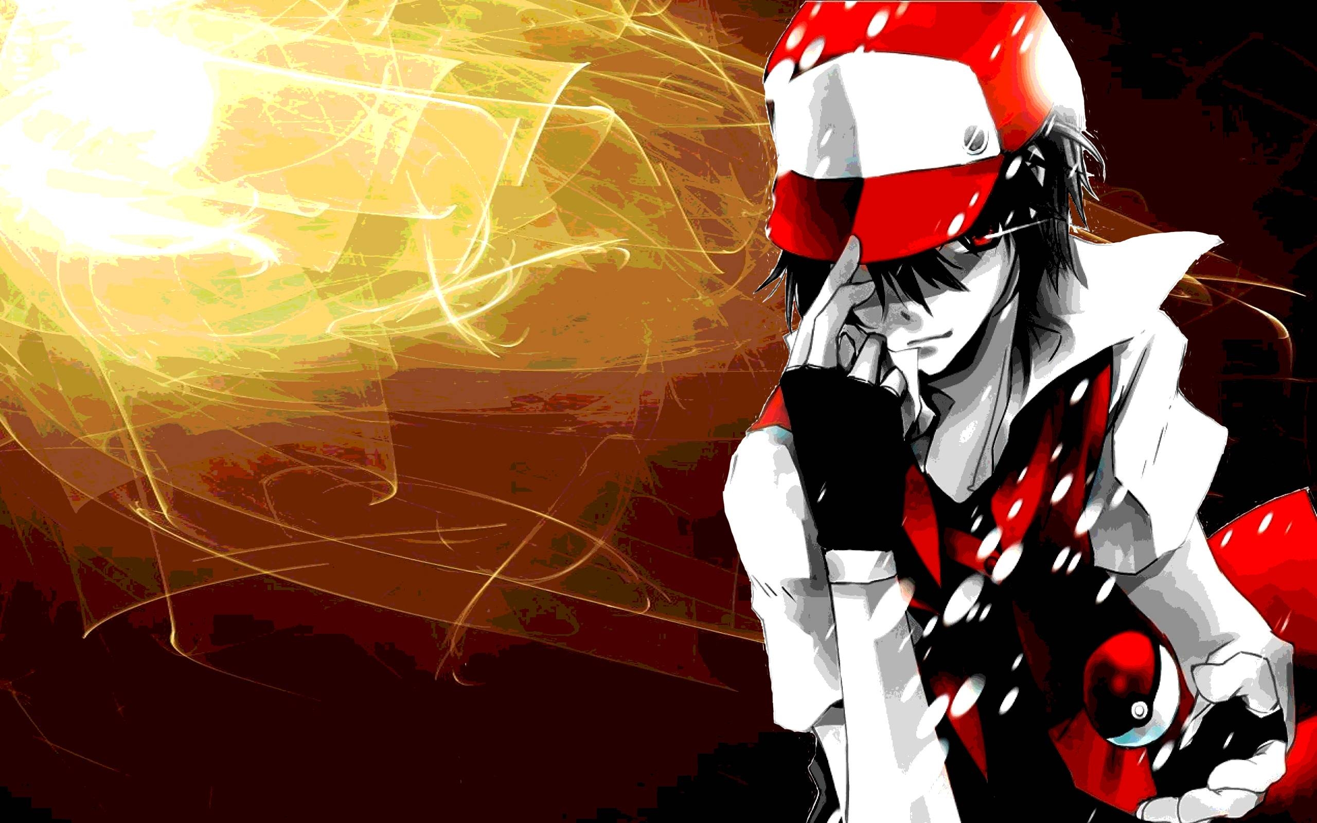 2560x1600 Pokemon HD art: Red Pokemon Trainer, Desktop