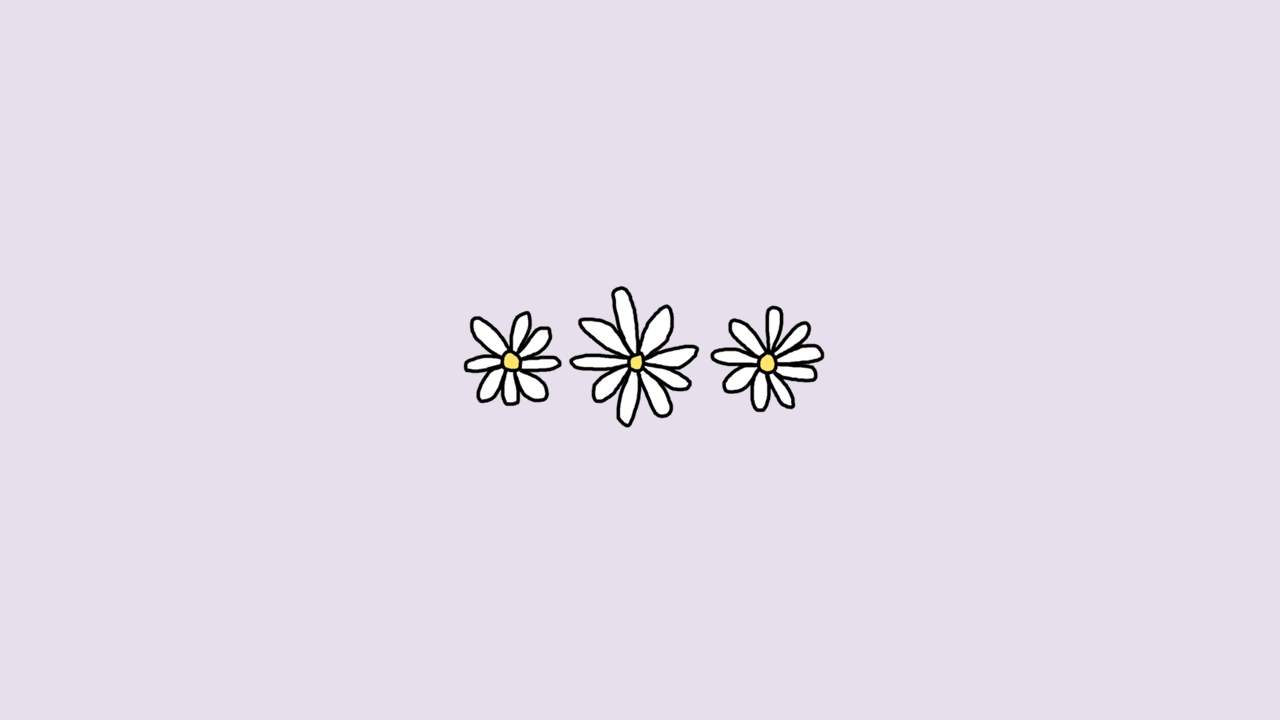 1280x720 Purple / Daisy / Illustration / Laptop Wallpaper plz, Desktop