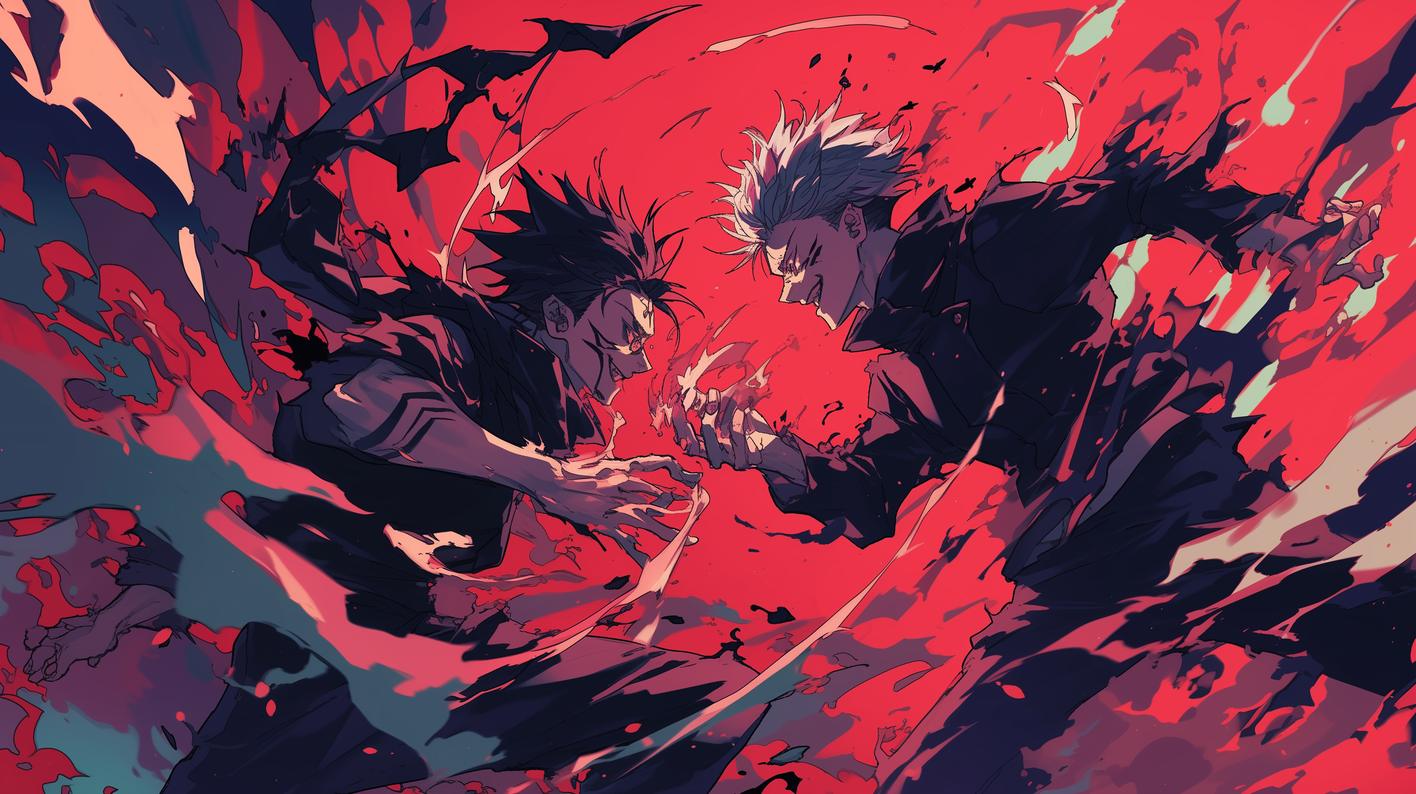 2920x1640 Satoru Gojo vs Sukuna HD Wallpaper, Desktop