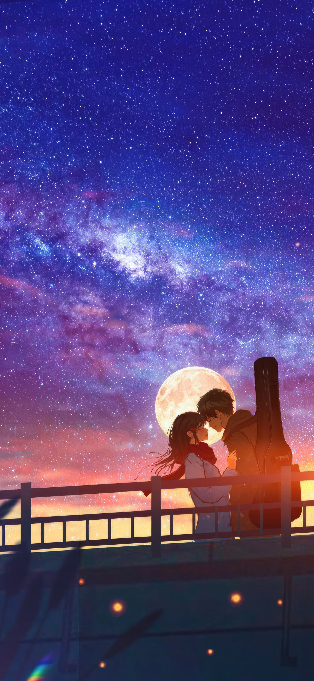 1250x2690 Anime Couple In Love iPhone XS MAX HD 4k Wallpaper, Image, Background, Photo and Picture, Phone