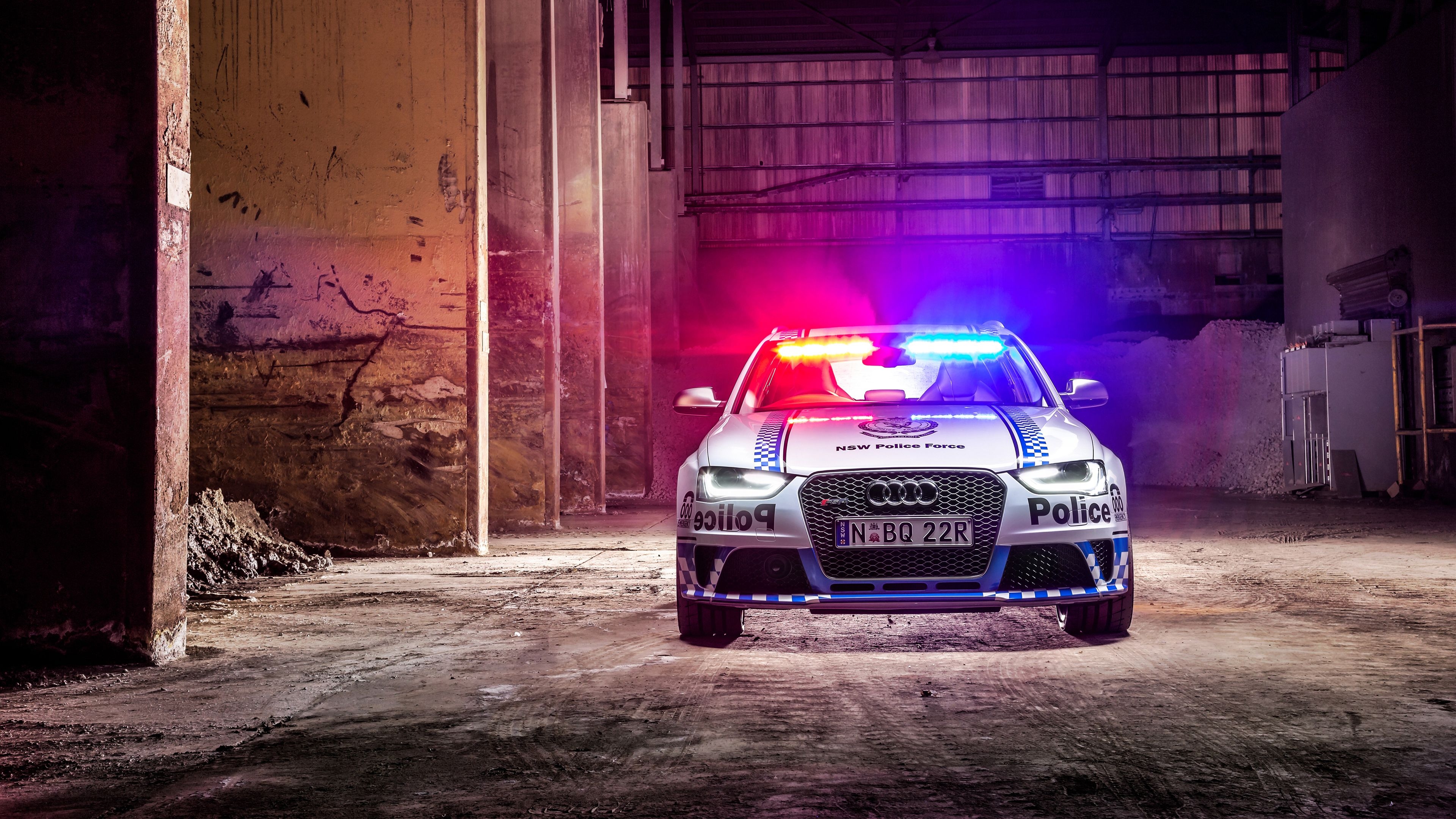 3840x2160 Audi RS4 Avant Police Wallpaper. HD Car Wallpaper, Desktop