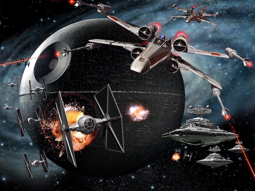 1030x770 Star Wars, Artwork, Death Star, X wing Wallpaper HD Download, Desktop