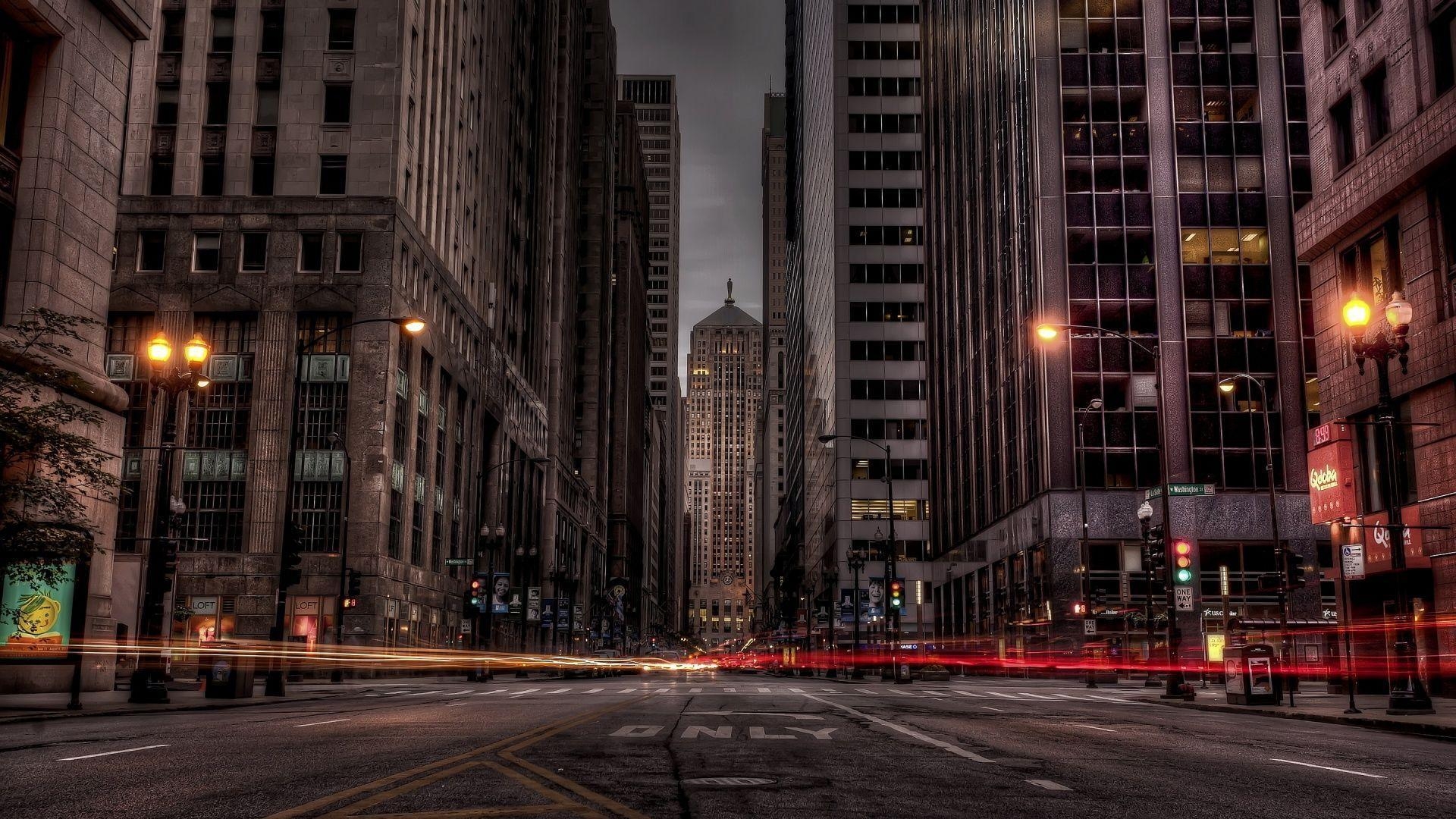 1920x1080 Chicago dark streets Wallpaper, Desktop