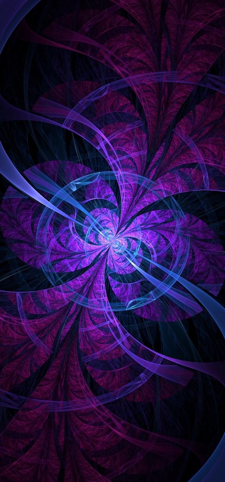 720x1550 Fractal Lines Circles Wallpaper - [], Phone