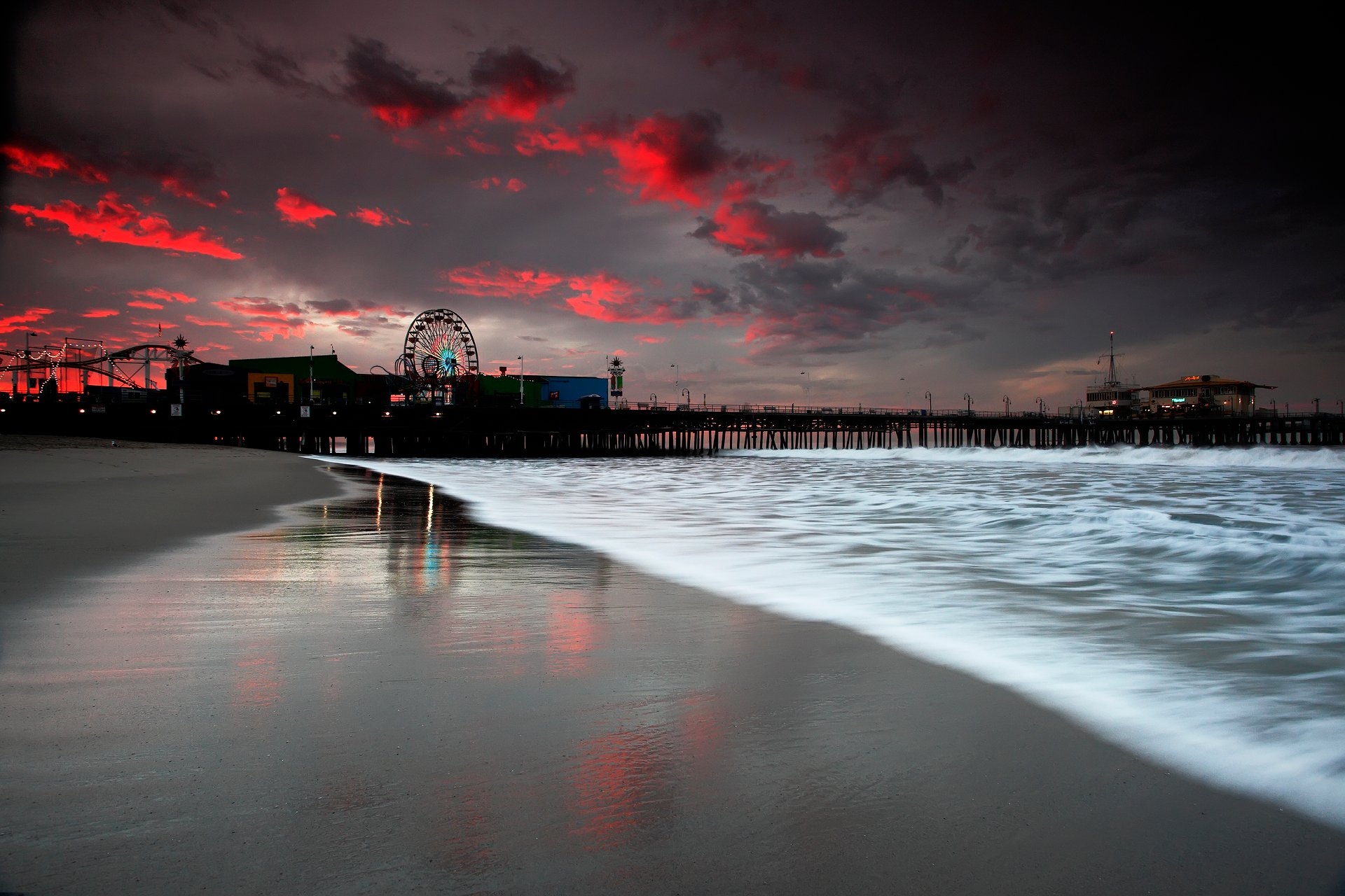 1920x1280 Santa Monica Pier HD Wallpaper, Desktop