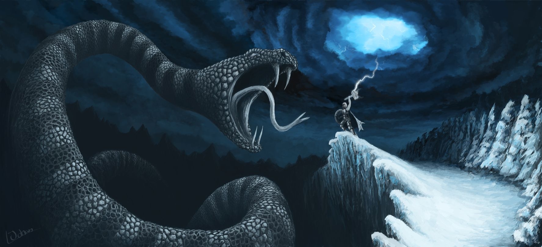 1780x810 Midgard Serpent Wallpaper. Midgard Serpent Wallpaper, Wallpaper Midgard Serpent and Midgard Wallpaper, Dual Screen