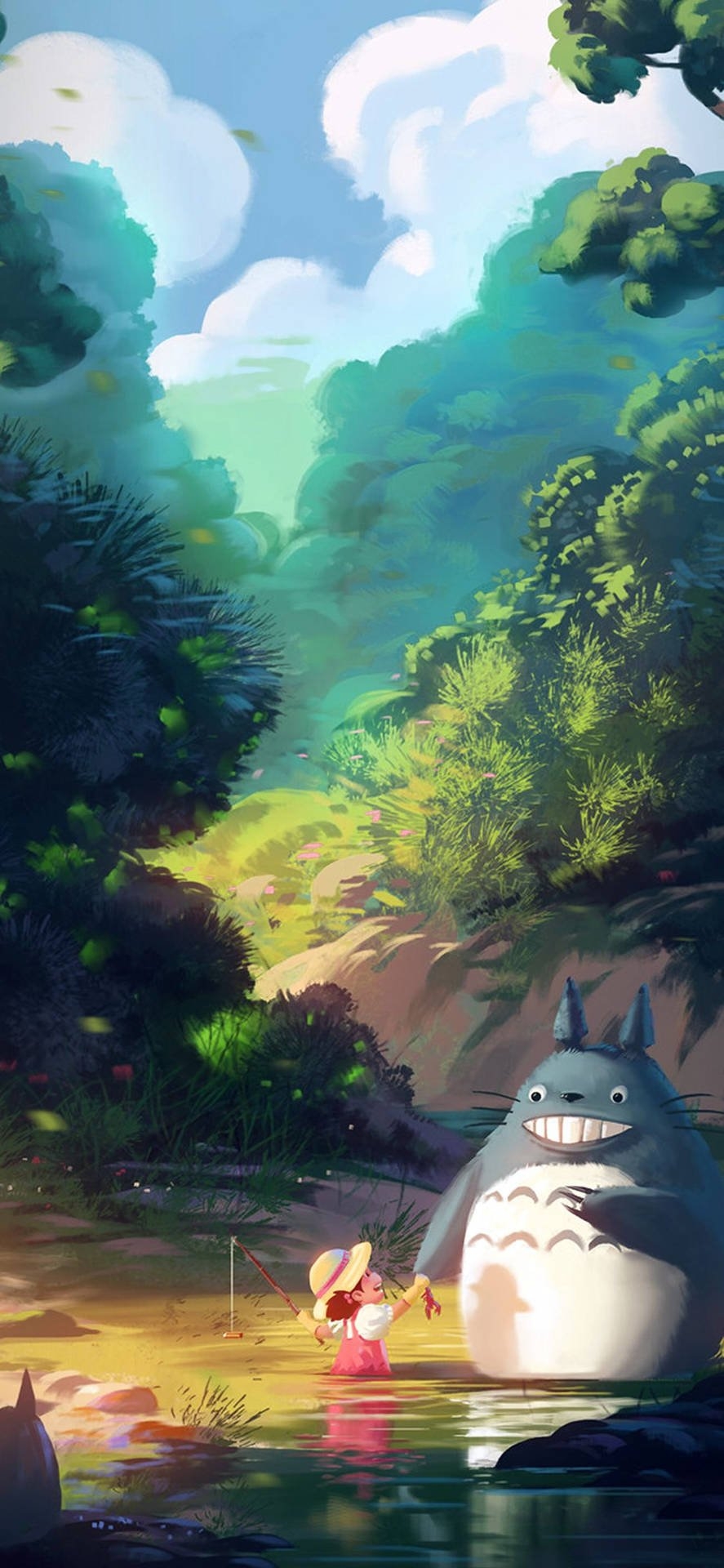 890x1920 Download Studio Ghibli IPhone My Neighbor Totoro Wallpaper, Phone