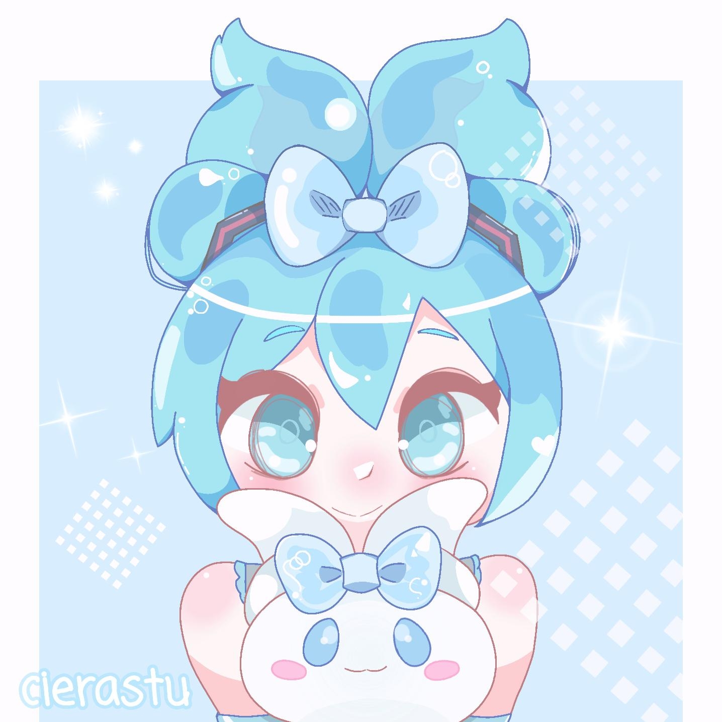 1440x1440 Miku × Cinnamoroll, Phone