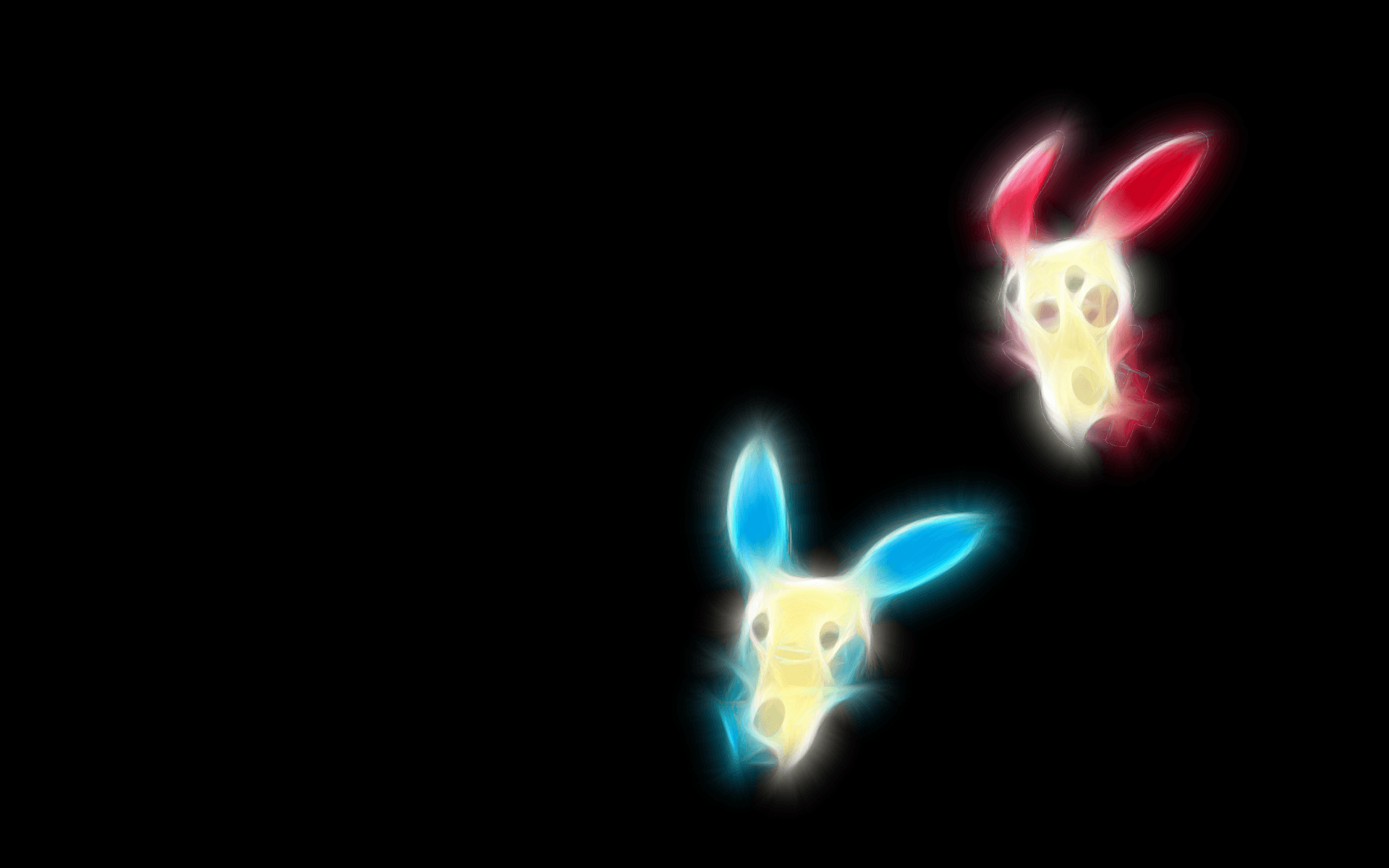 1920x1200 Plusle And Minun, Desktop