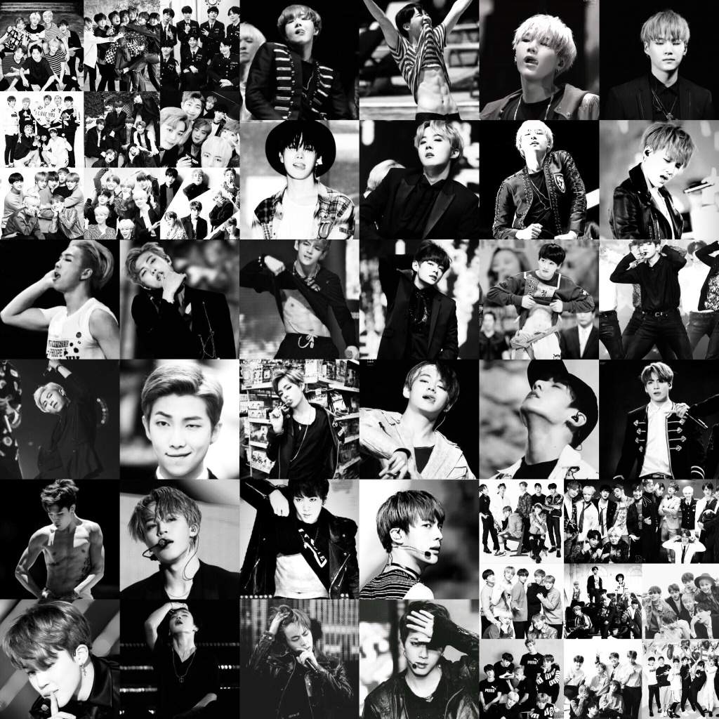 1030x1030 BTS Collages Wallpaper, Phone