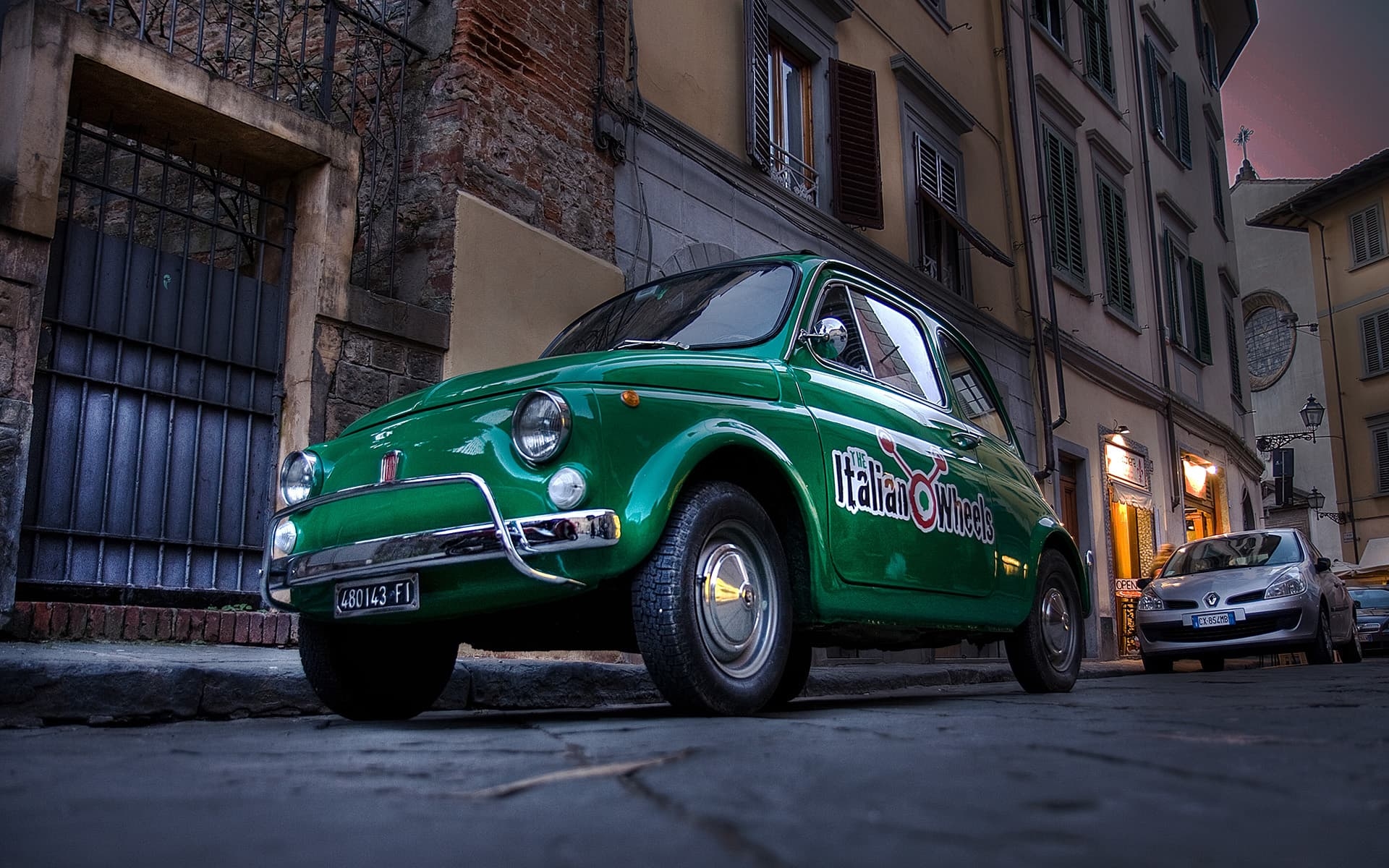 1920x1200 Fiat 500 old green computer wallpaper, Desktop