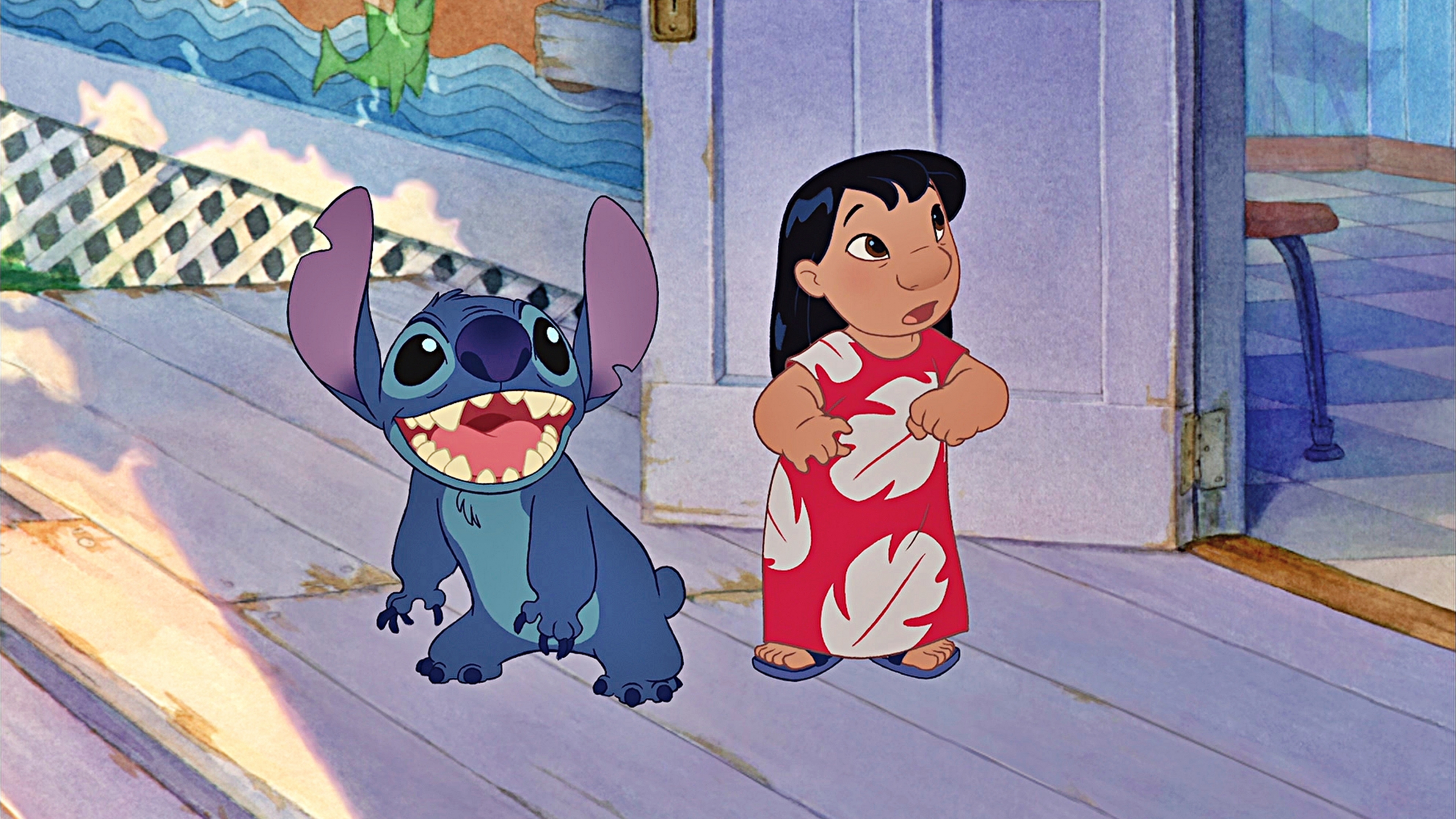 3840x2160 Funny Stitch Disney Gifs, Desktop